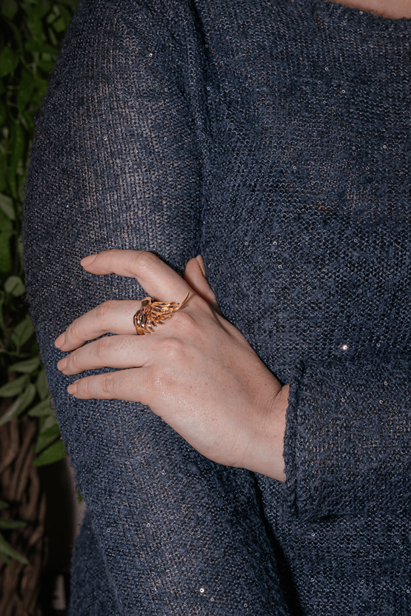 Boucheron Bague Cypris Or rose, Or noir Diamant - Maison Eloe