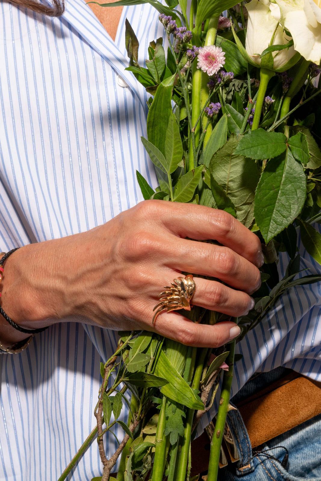 Boucheron Bague Cypris Or rose, Or noir Diamant