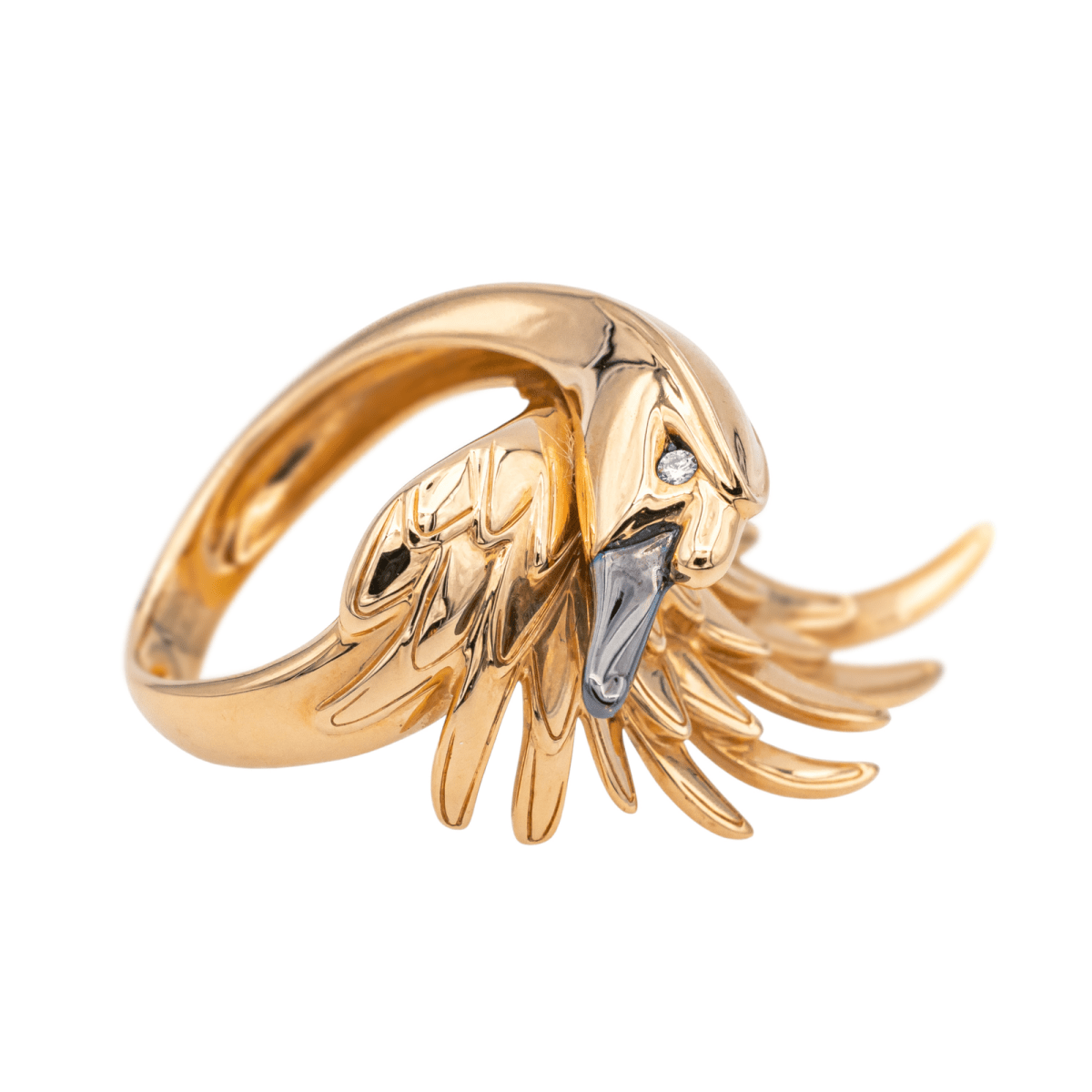 Boucheron Bague Cypris Or rose, Or noir Diamant - Maison Eloe