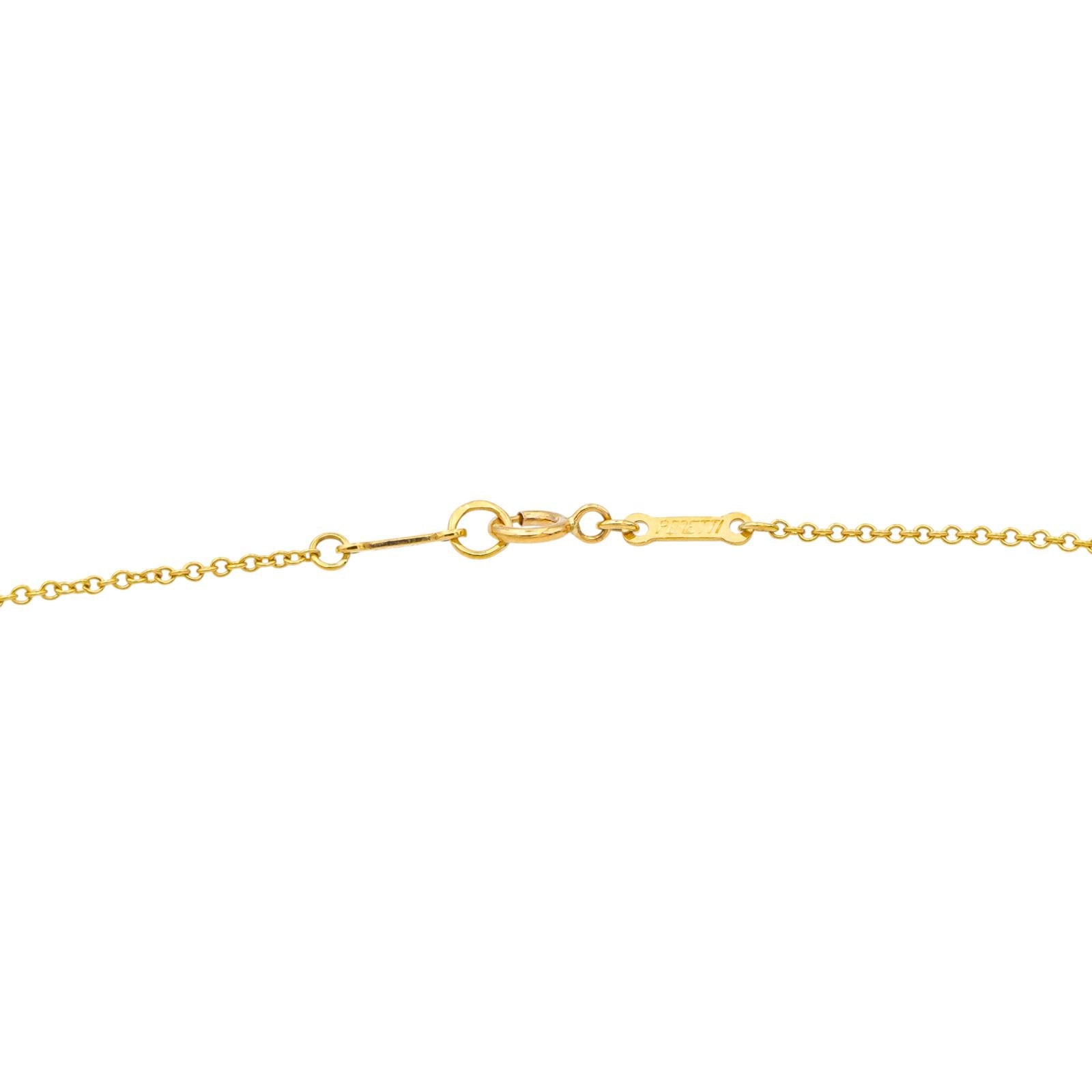Tiffany & Co Collier Open heart Or jaune