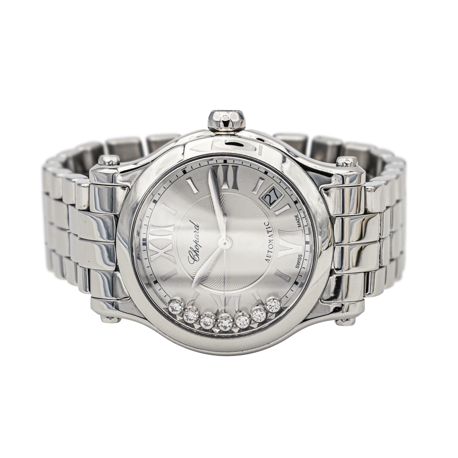 Chopard Montre Happy Sport Acier Diamant