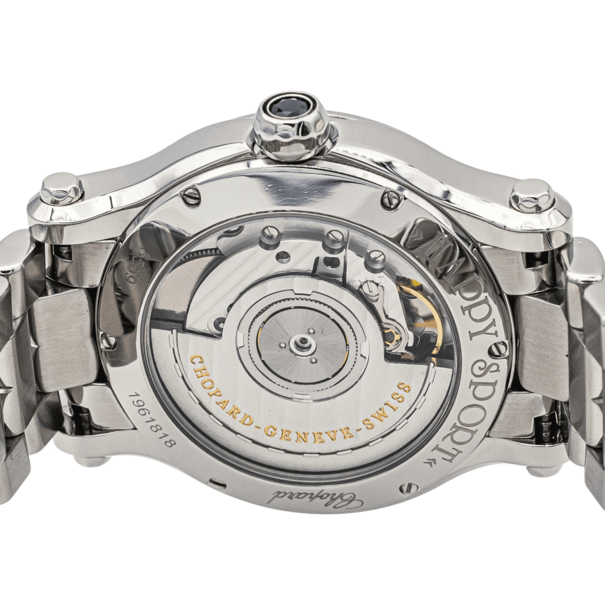 Chopard Montre Happy Sport Acier Diamant - Maison Eloe