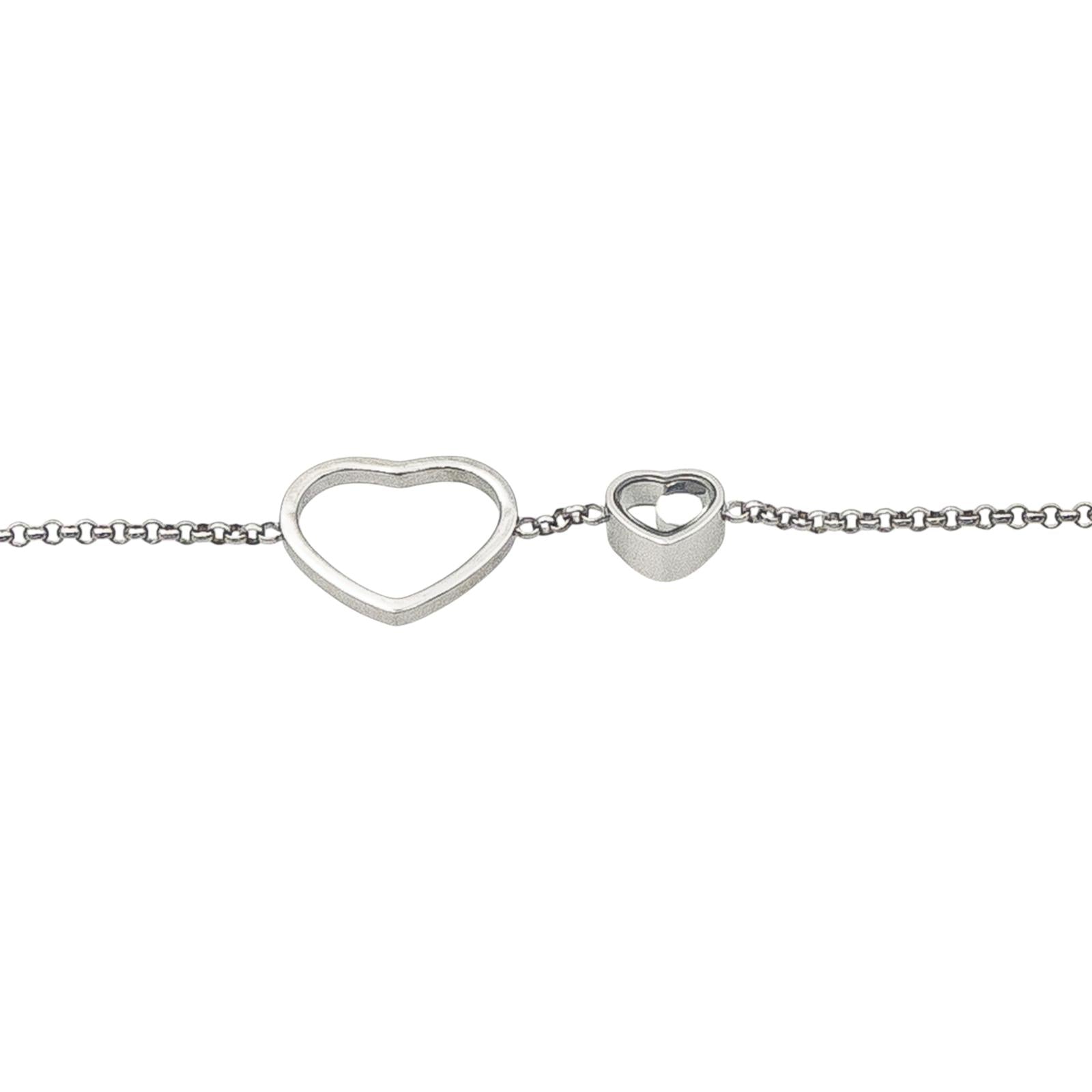 Chopard Collier Sautoir Happy Heart Or blanc Diamant