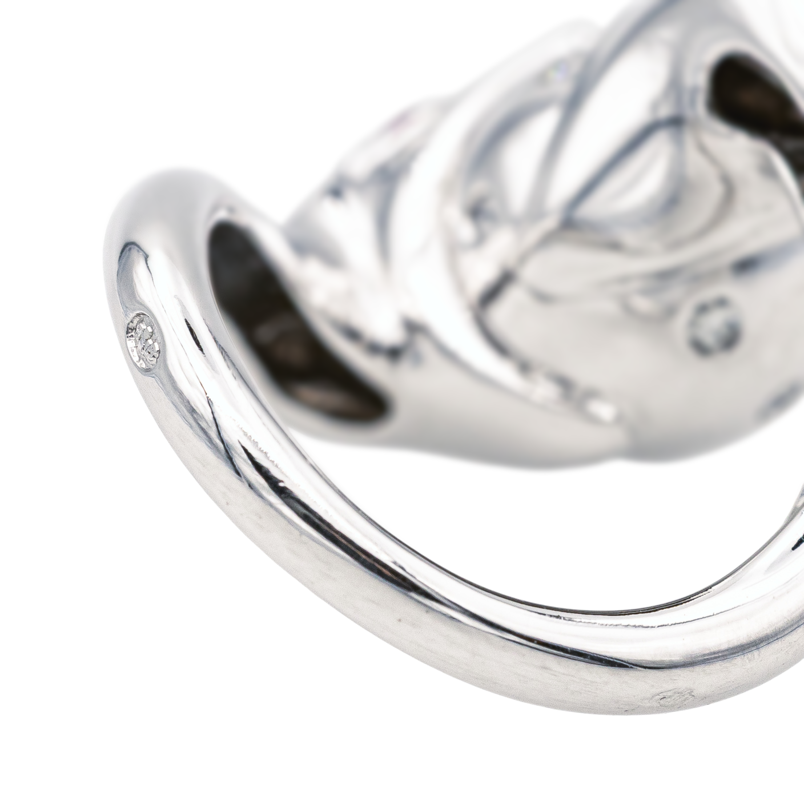 Boucheron Bague Cocktail Trouble Or blanc Diamant