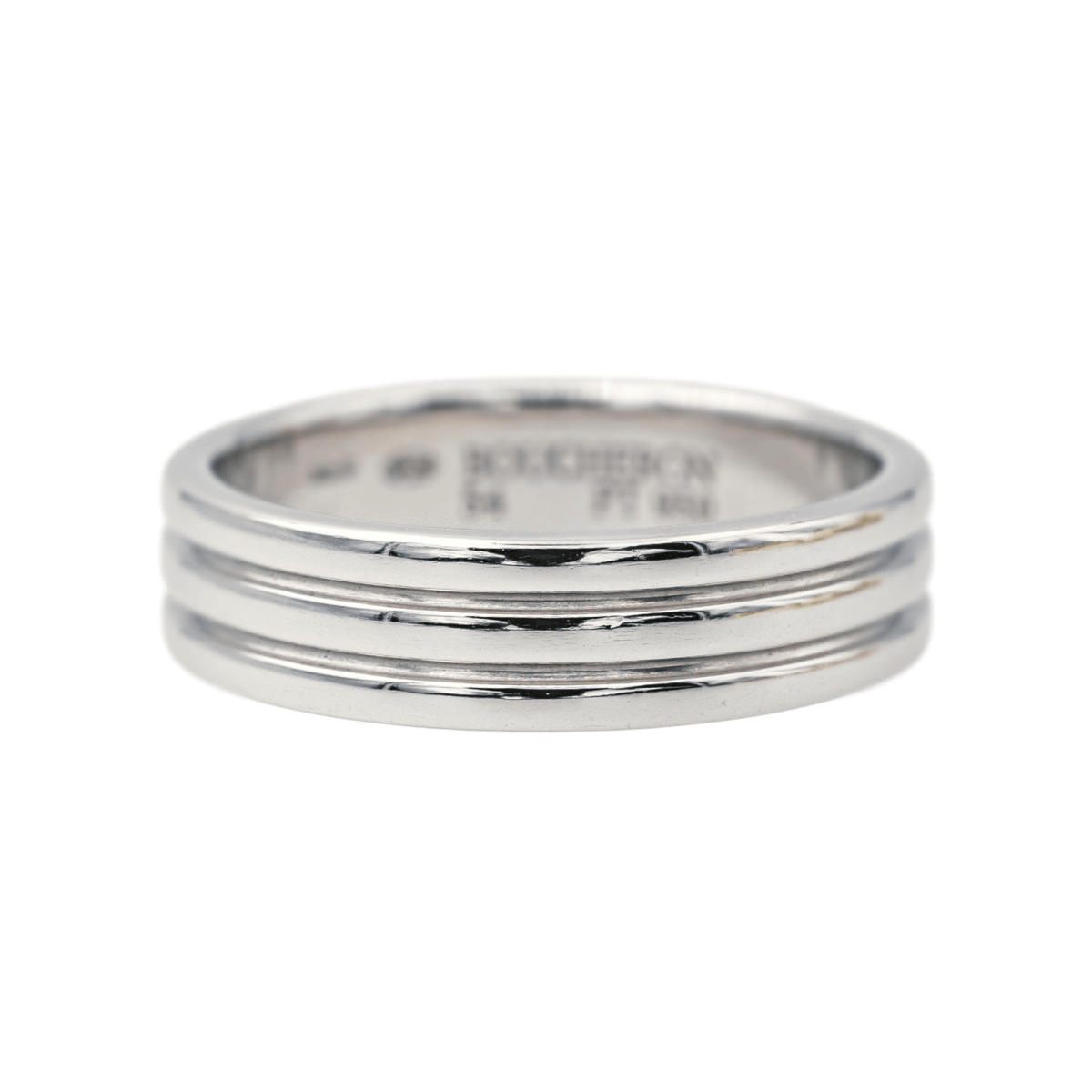 Boucheron Bague Alliance Godron Platine - Maison Eloe