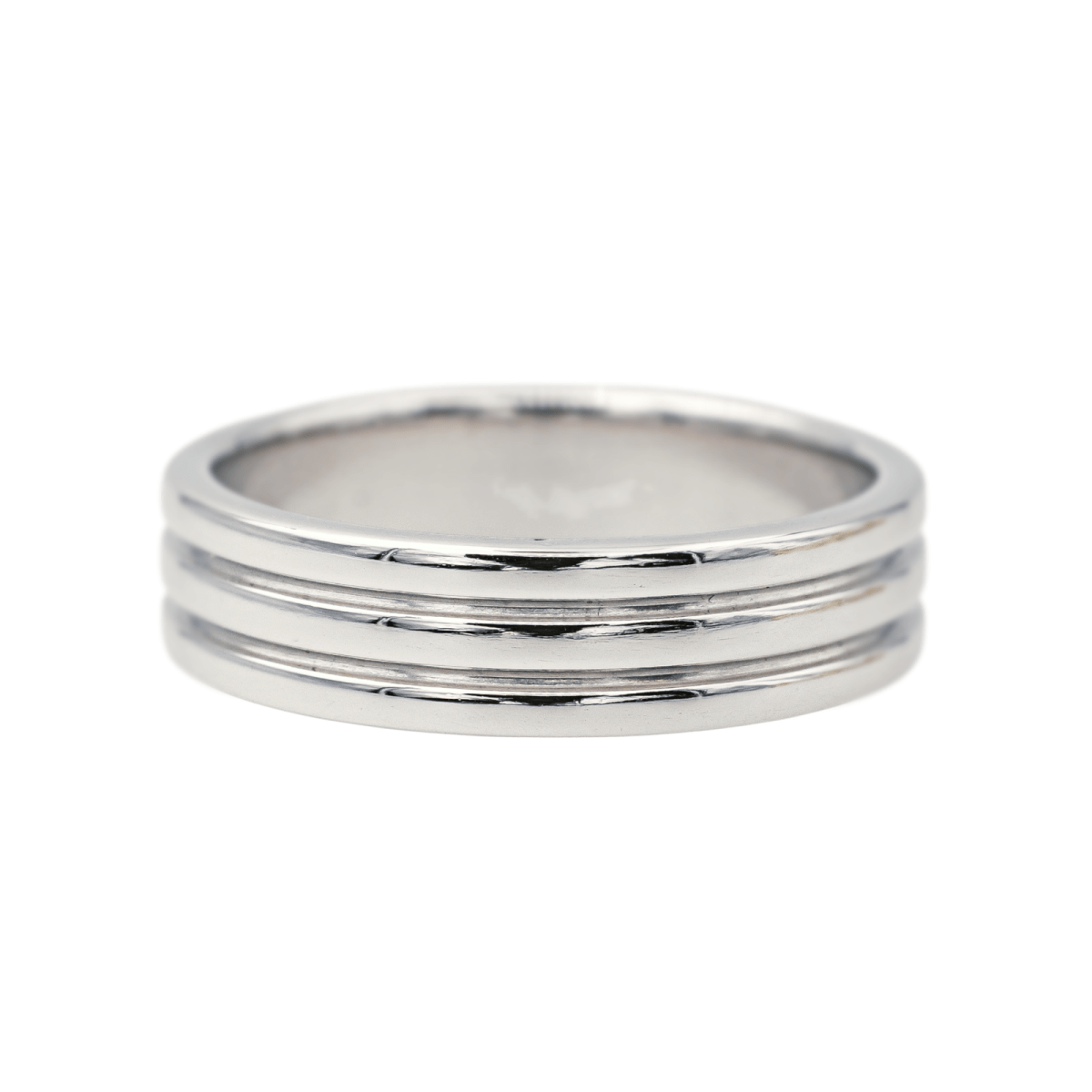 Boucheron Bague Alliance Godron Platine - Maison Eloe