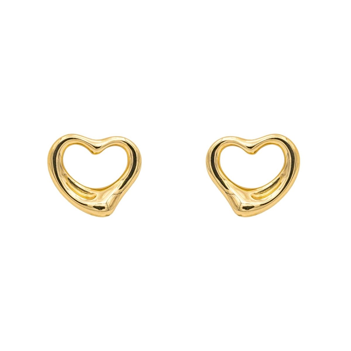 Tiffany & Co Boucles d'oreilles Puces Open heart Or jaune - Maison Eloe