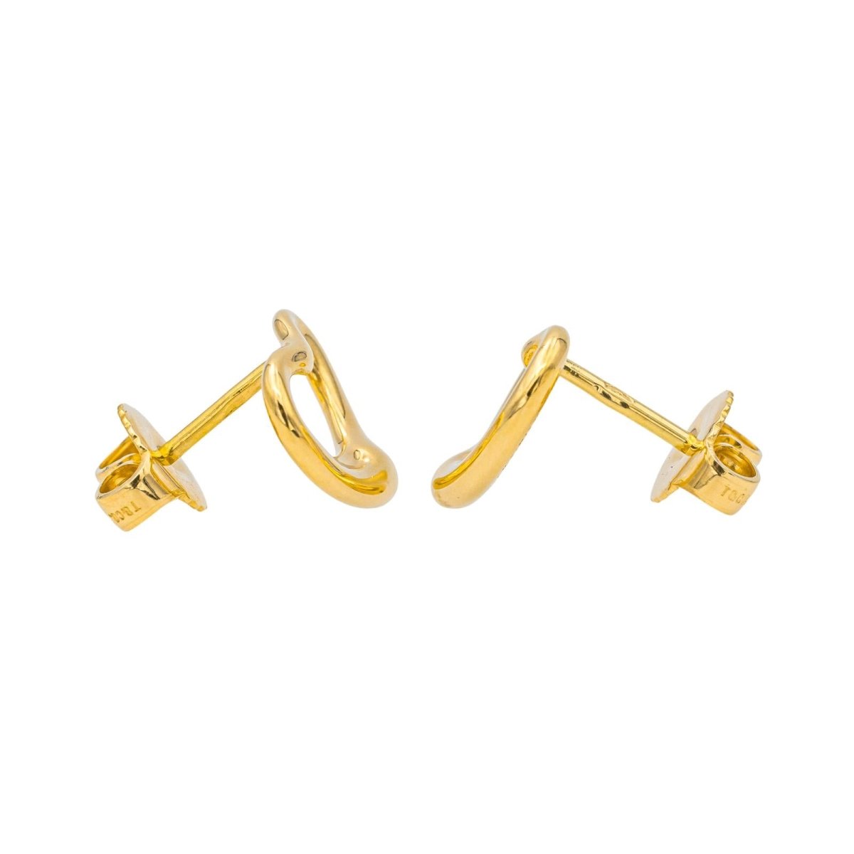 Tiffany & Co Boucles d'oreilles Puces Open heart Or jaune - Maison Eloe