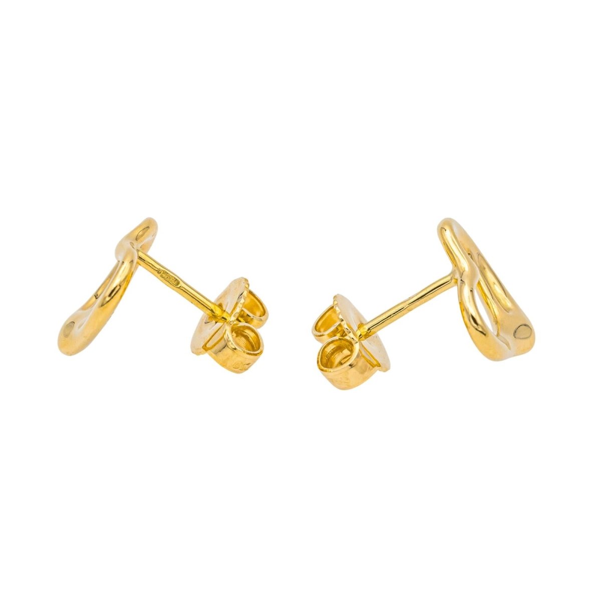 Tiffany & Co Boucles d'oreilles Puces Open heart Or jaune - Maison Eloe