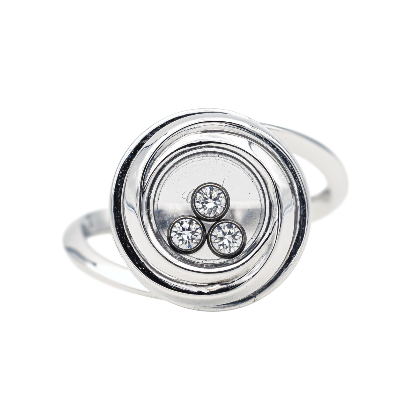 Chopard Bague Happy diamonds Or blanc Diamant