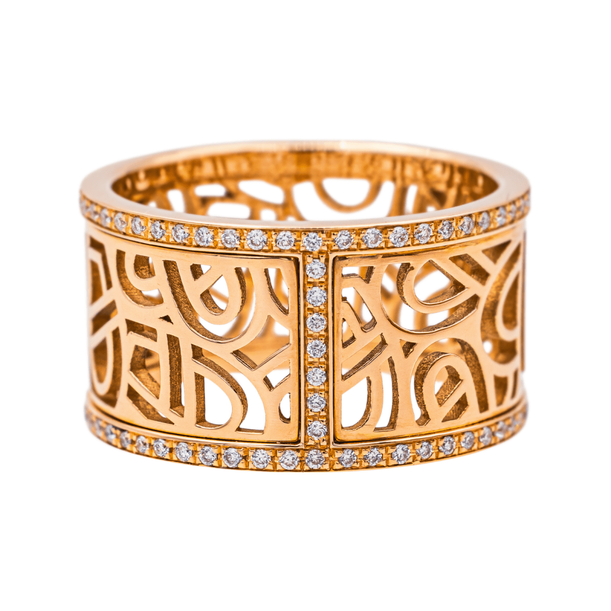 Poiray Bague Cœur fil Or rose Diamant - Maison Eloe