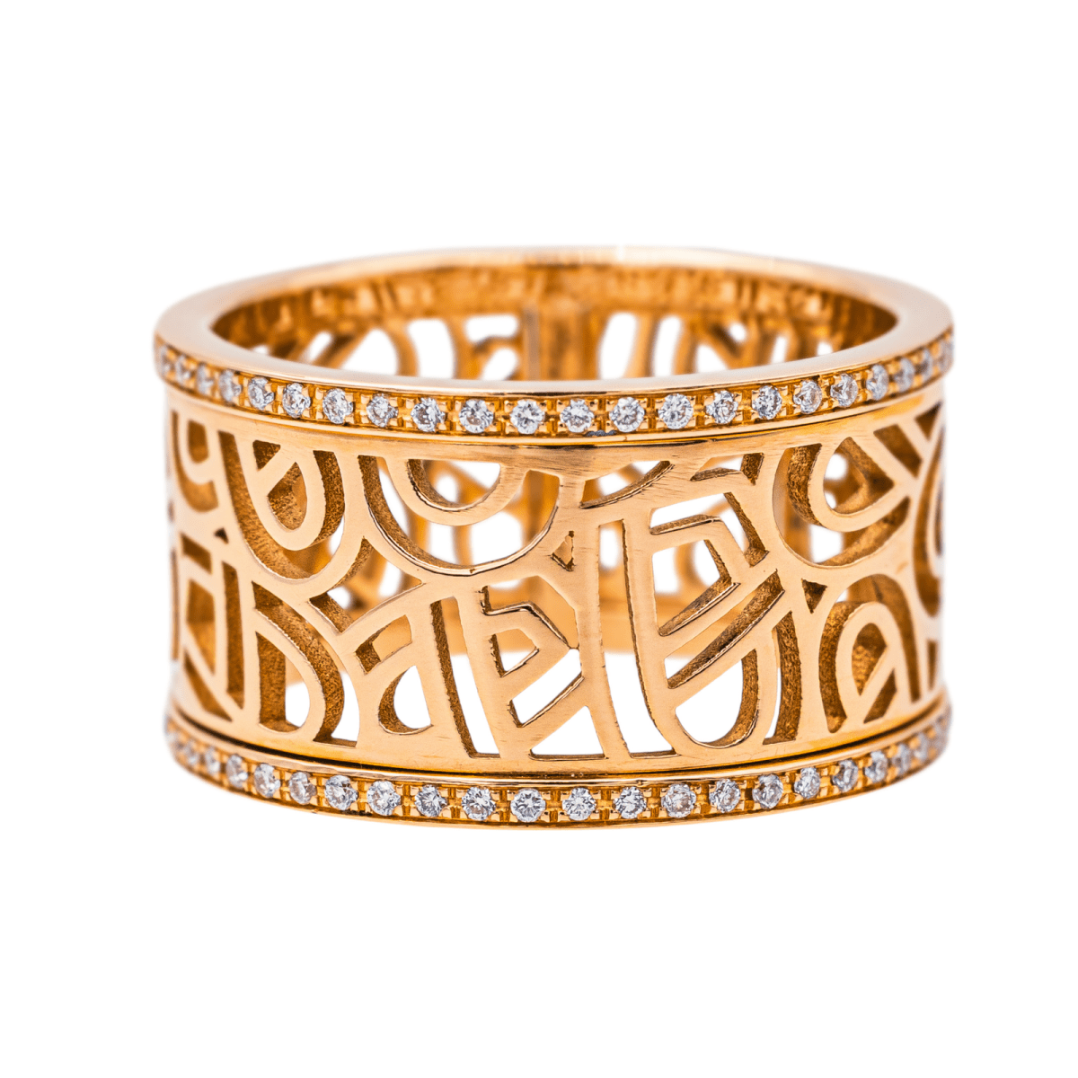 Poiray Bague Cœur fil Or rose Diamant - Maison Eloe