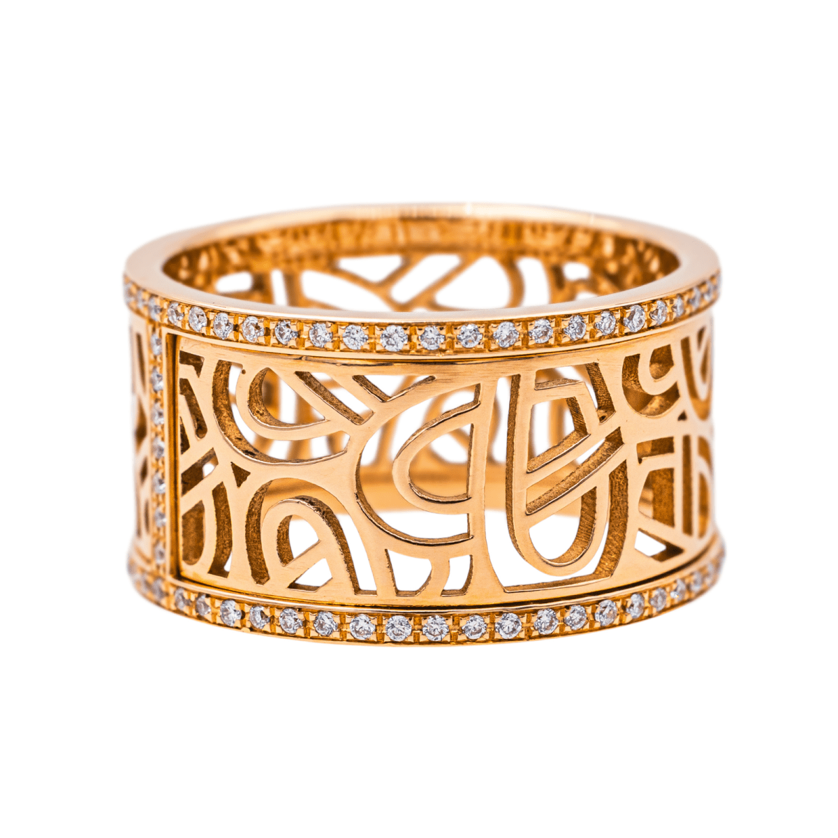 Poiray Bague Cœur fil Or rose Diamant - Maison Eloe