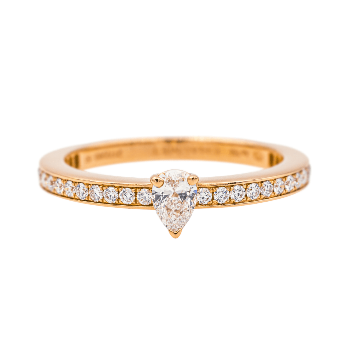 Chaumet Bague Solitaire Josephine éclat d'éternité Or rose Diamant - Maison Eloe