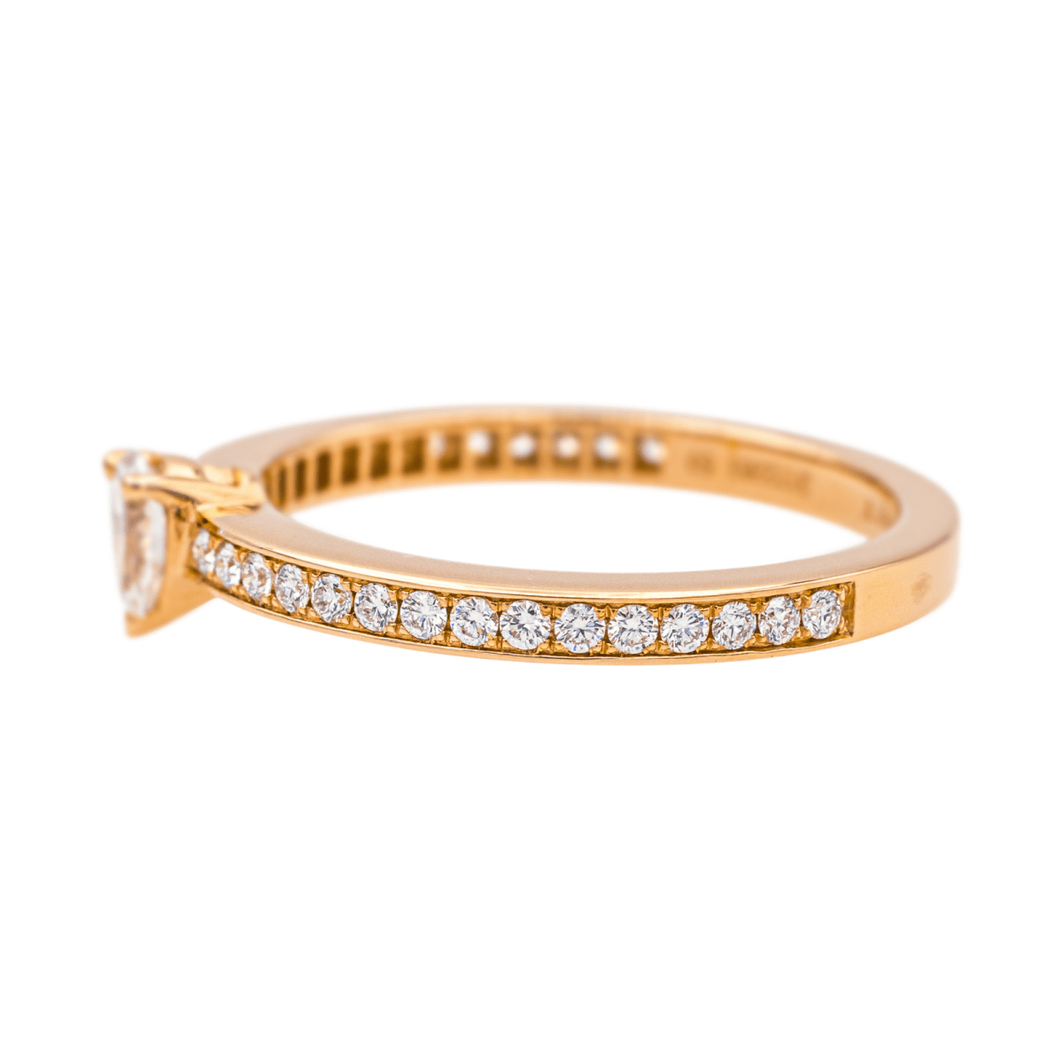 Chaumet Bague Solitaire Josephine éclat d'éternité Or rose Diamant - Maison Eloe