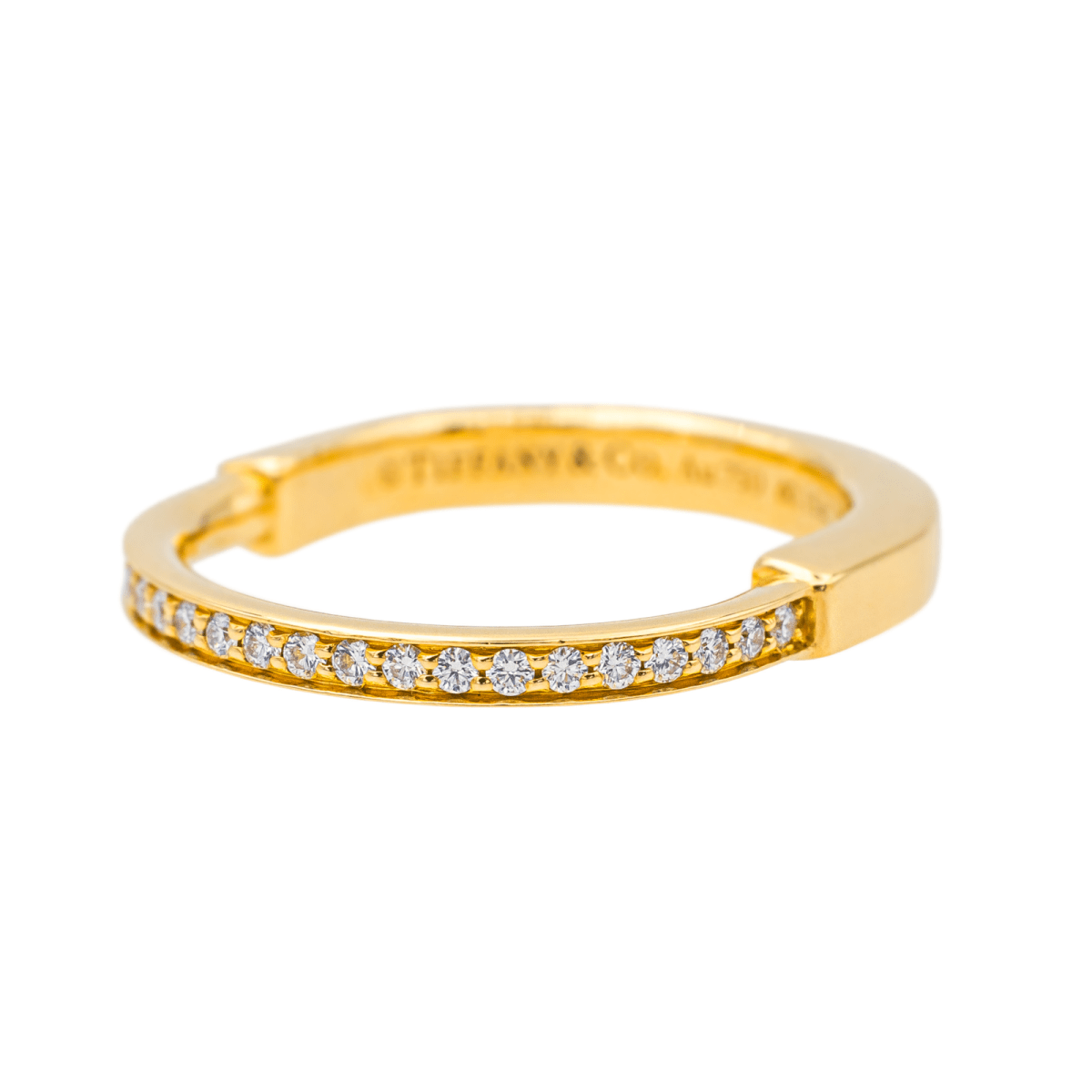 Tiffany & Co Bague Lock Or jaune Diamant - Maison Eloe