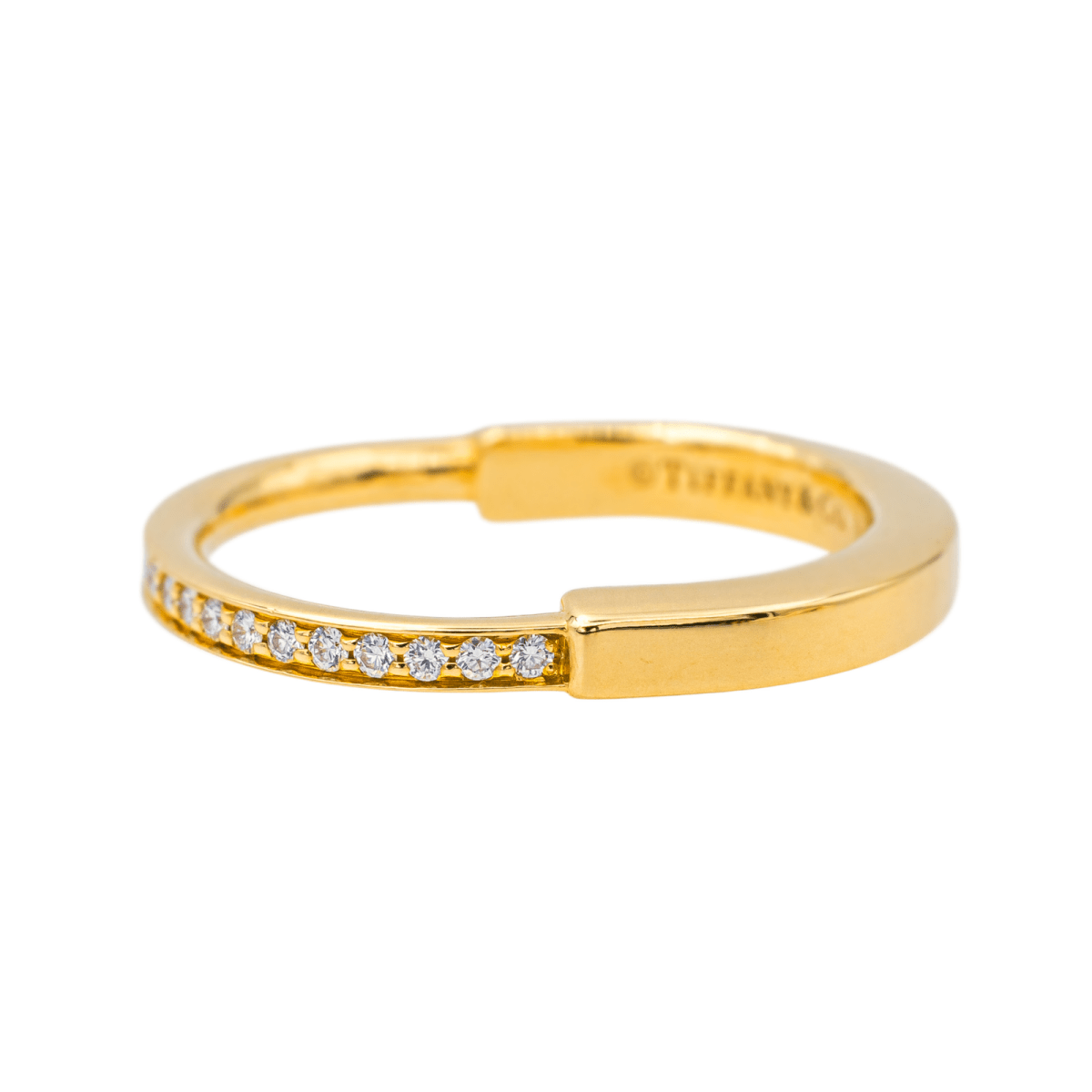 Tiffany & Co Bague Lock Or jaune Diamant - Maison Eloe