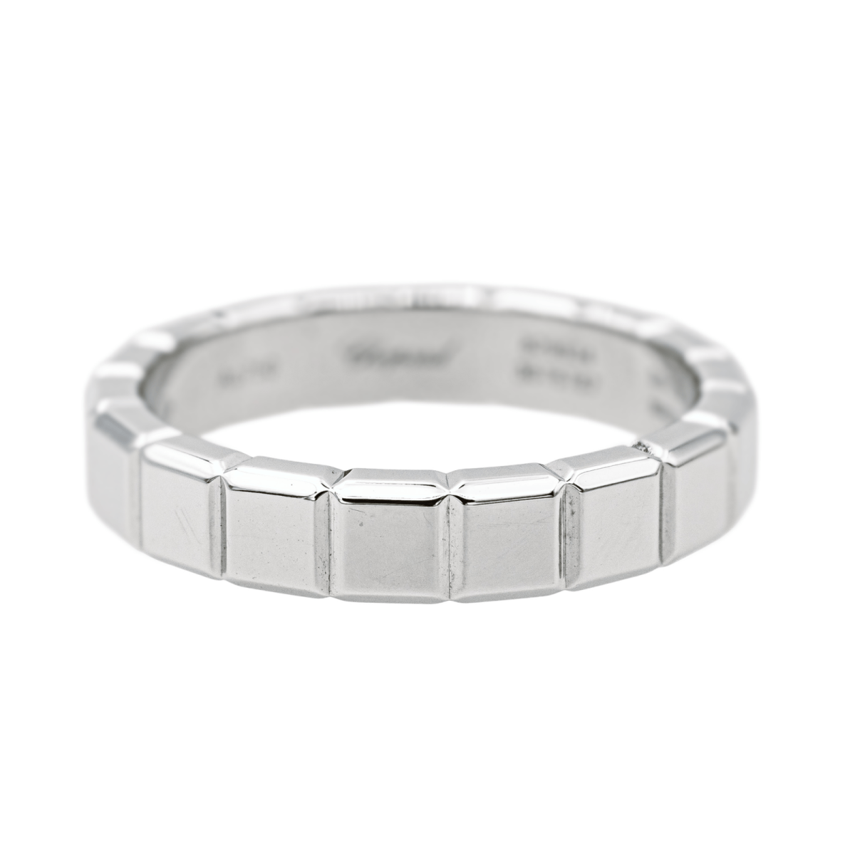 Chopard Bague Ice Cube Or blanc - Maison Eloe