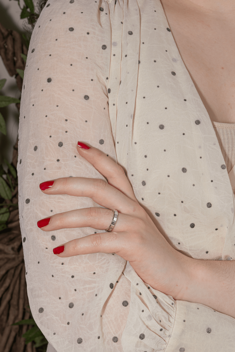 Chopard Bague Ice Cube Or blanc - Maison Eloe