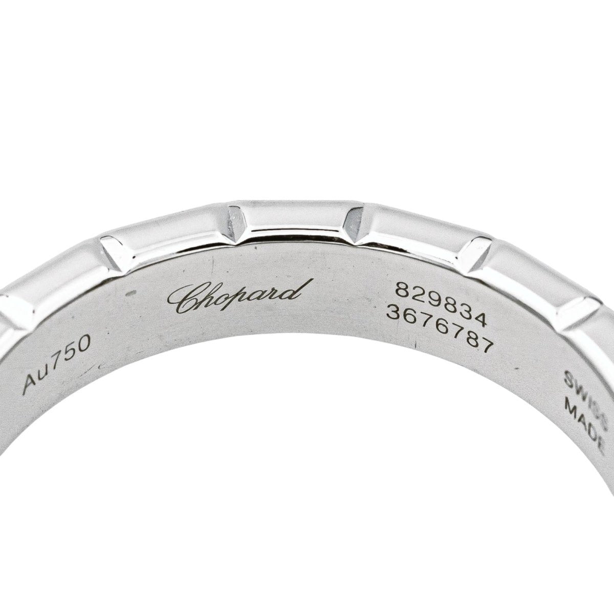 Chopard Bague Ice Cube Or blanc - Maison Eloe