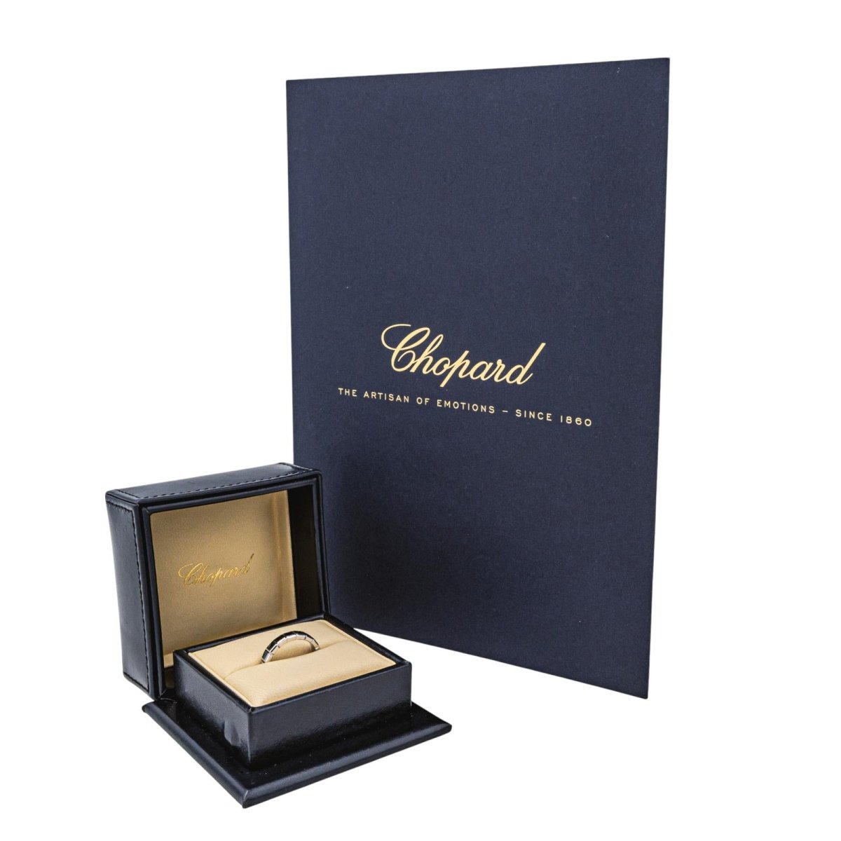 Chopard Bague Ice Cube Or blanc - Maison Eloe