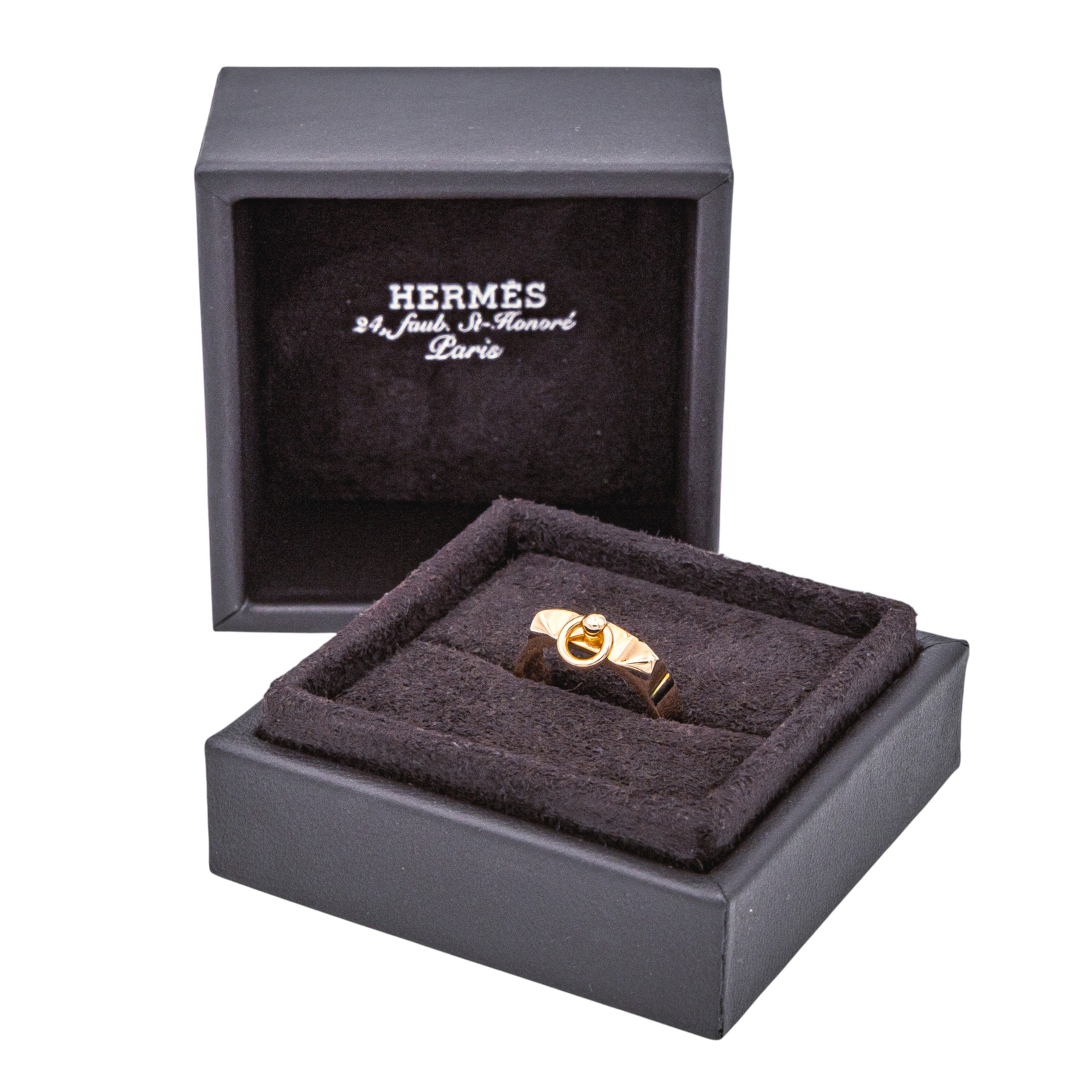 Hermès Bague Collier de chien Or rose