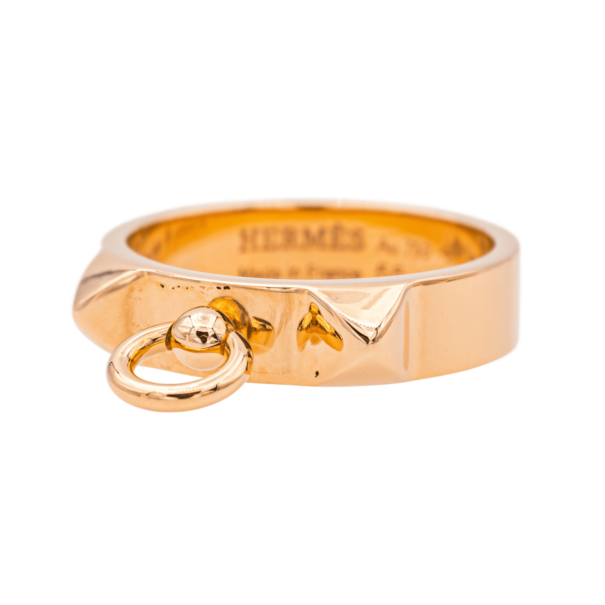 Hermès Bague Collier de chien Or rose - Maison Eloe