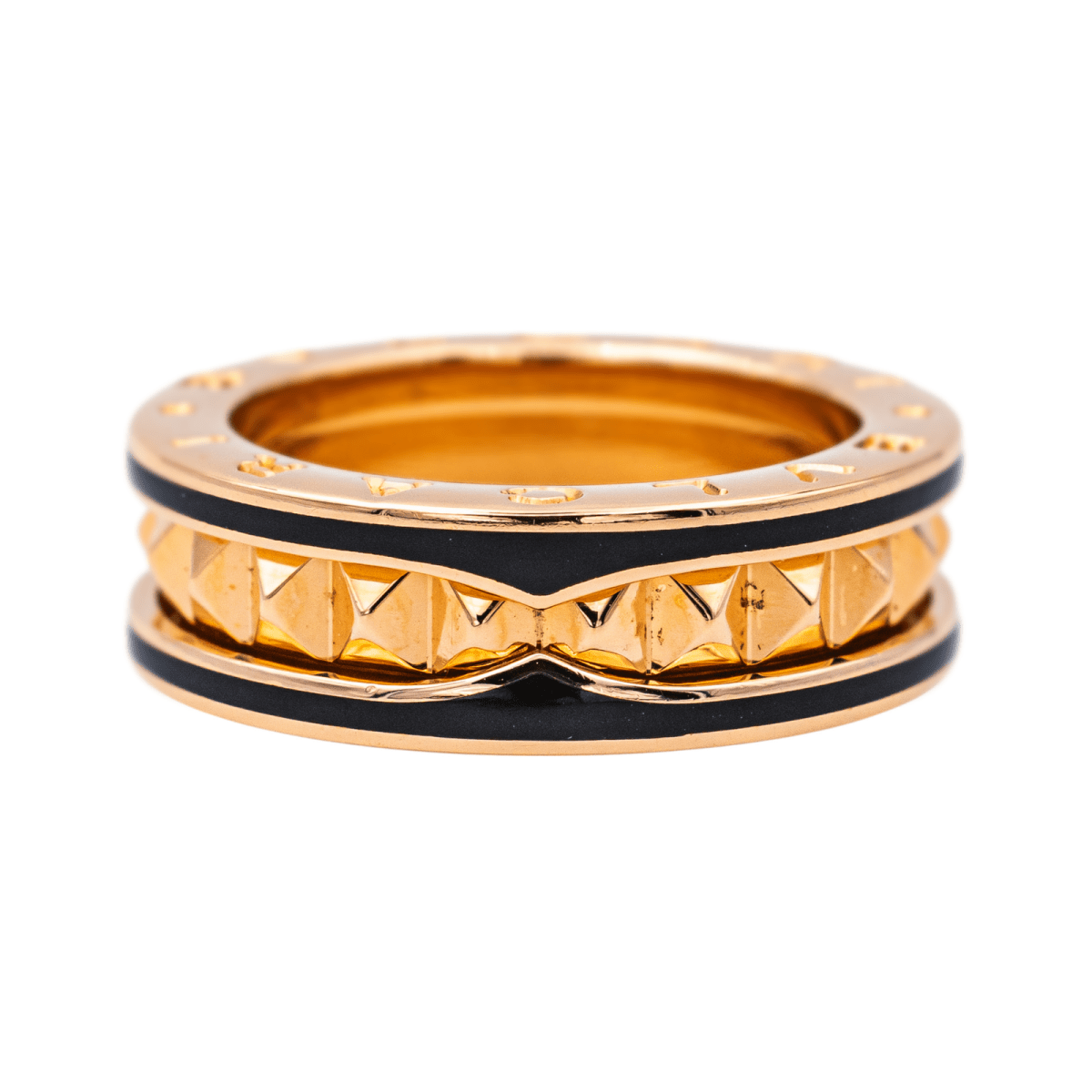 Bulgari Bague B.Zéro1 Or rose , Céramique - Maison Eloe