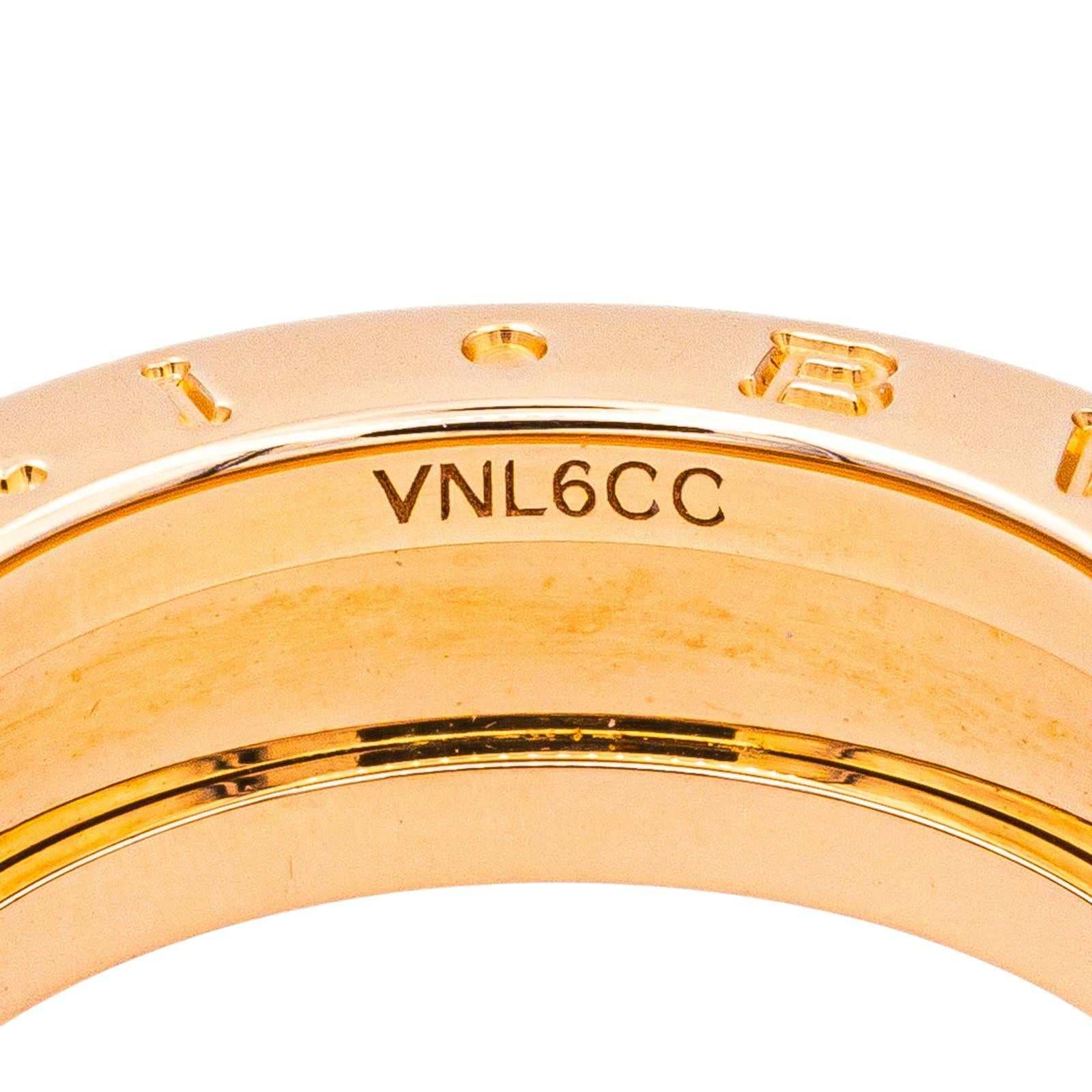 Bulgari Bague B.Zéro1 Or rose , Céramique