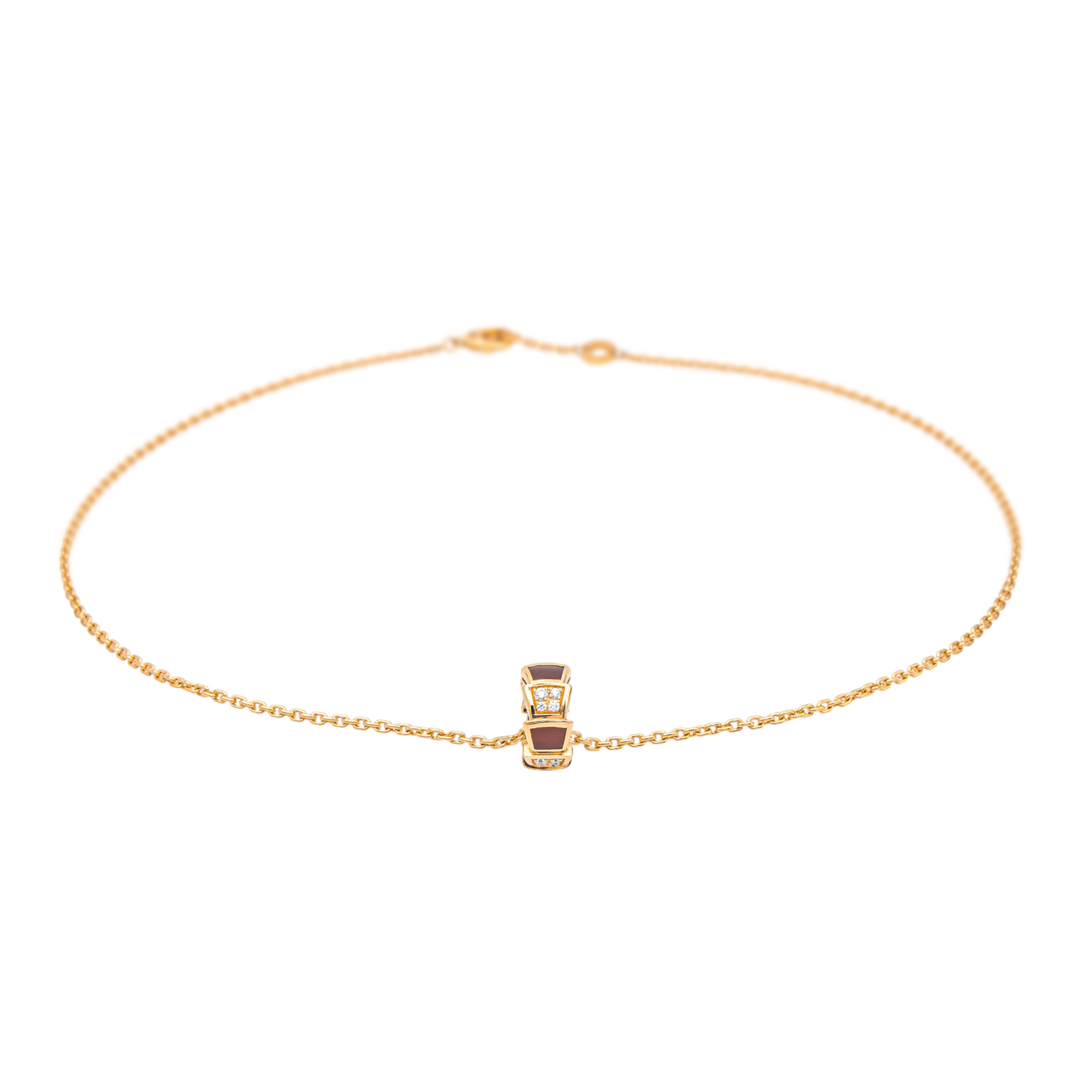 Bulgari Collier Serpenti Or rose Cornaline