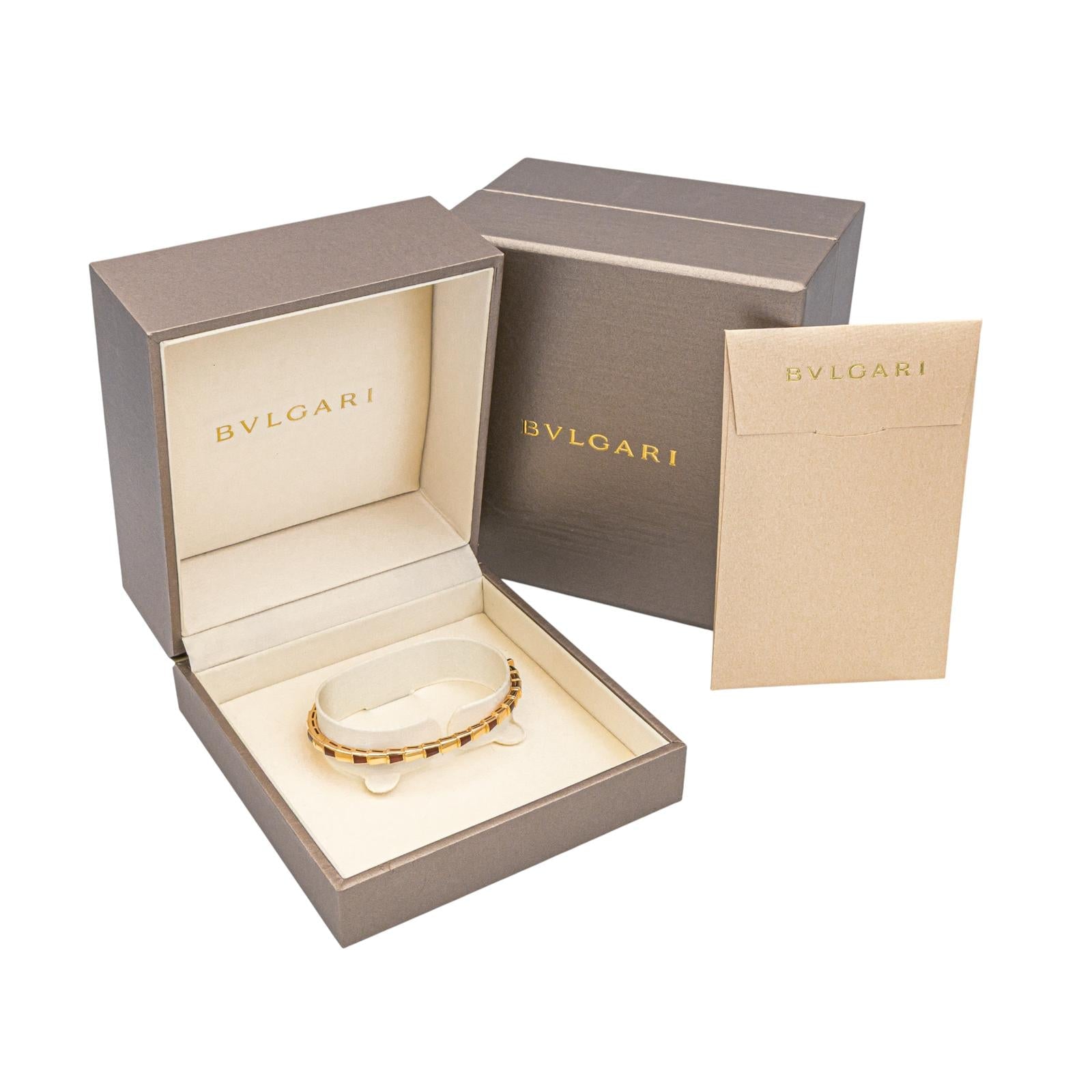 Bracelet signé de la Maison Bulgari, collection Serpenti vipère occasion vendu full set