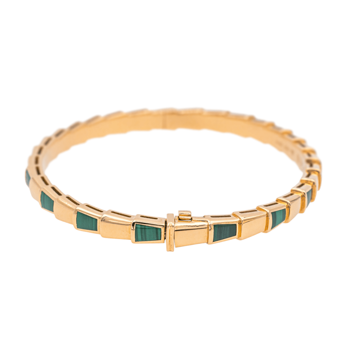Bulgari Bracelet Serpenti Or rose Malachite - Maison Eloe