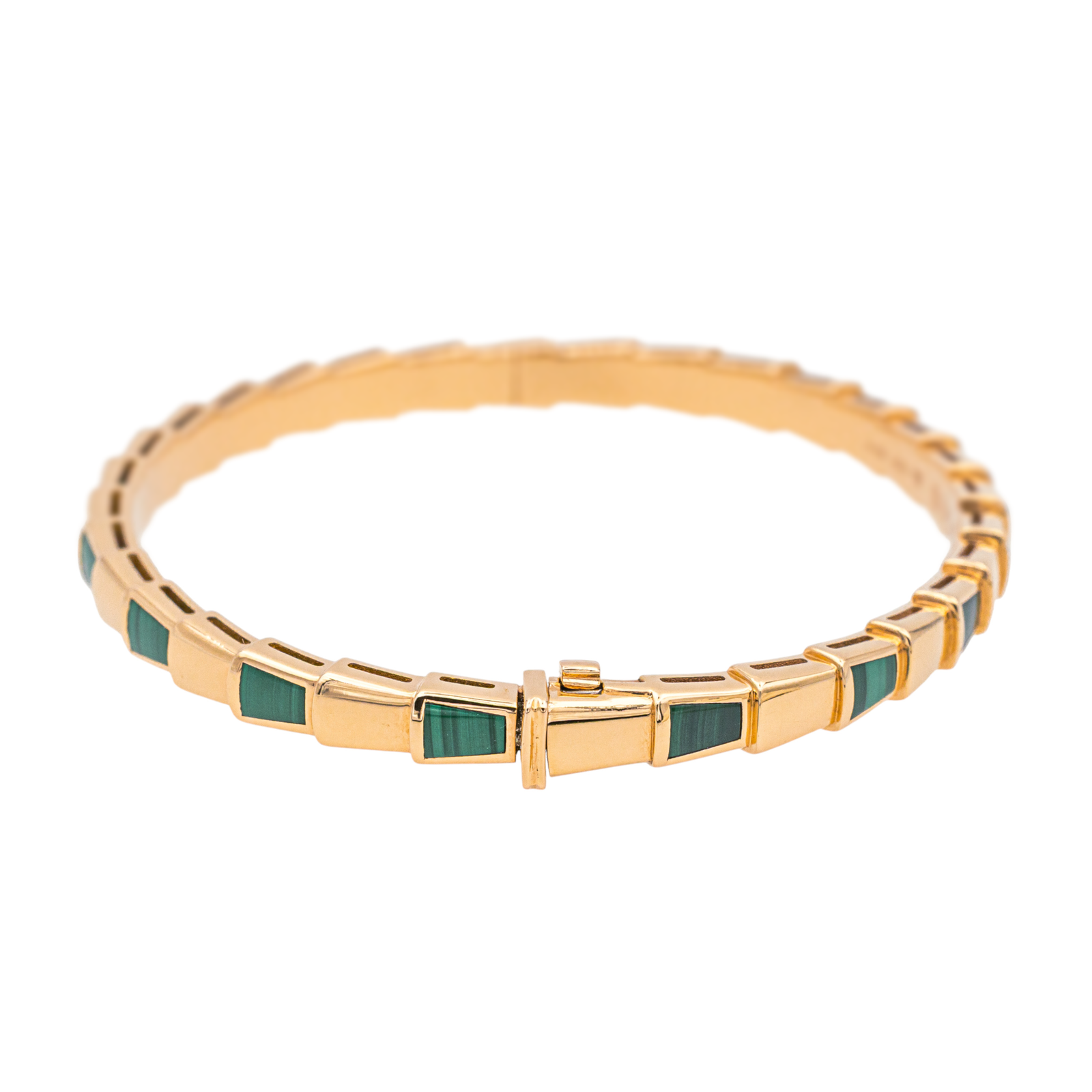 Bulgari Bracelet Serpenti Or rose Malachite