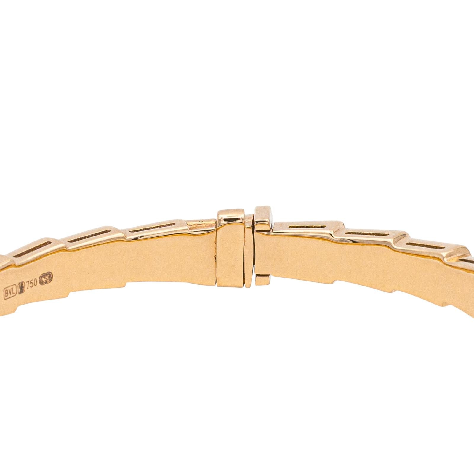 Bulgari Bracelet Serpenti Or rose Malachite