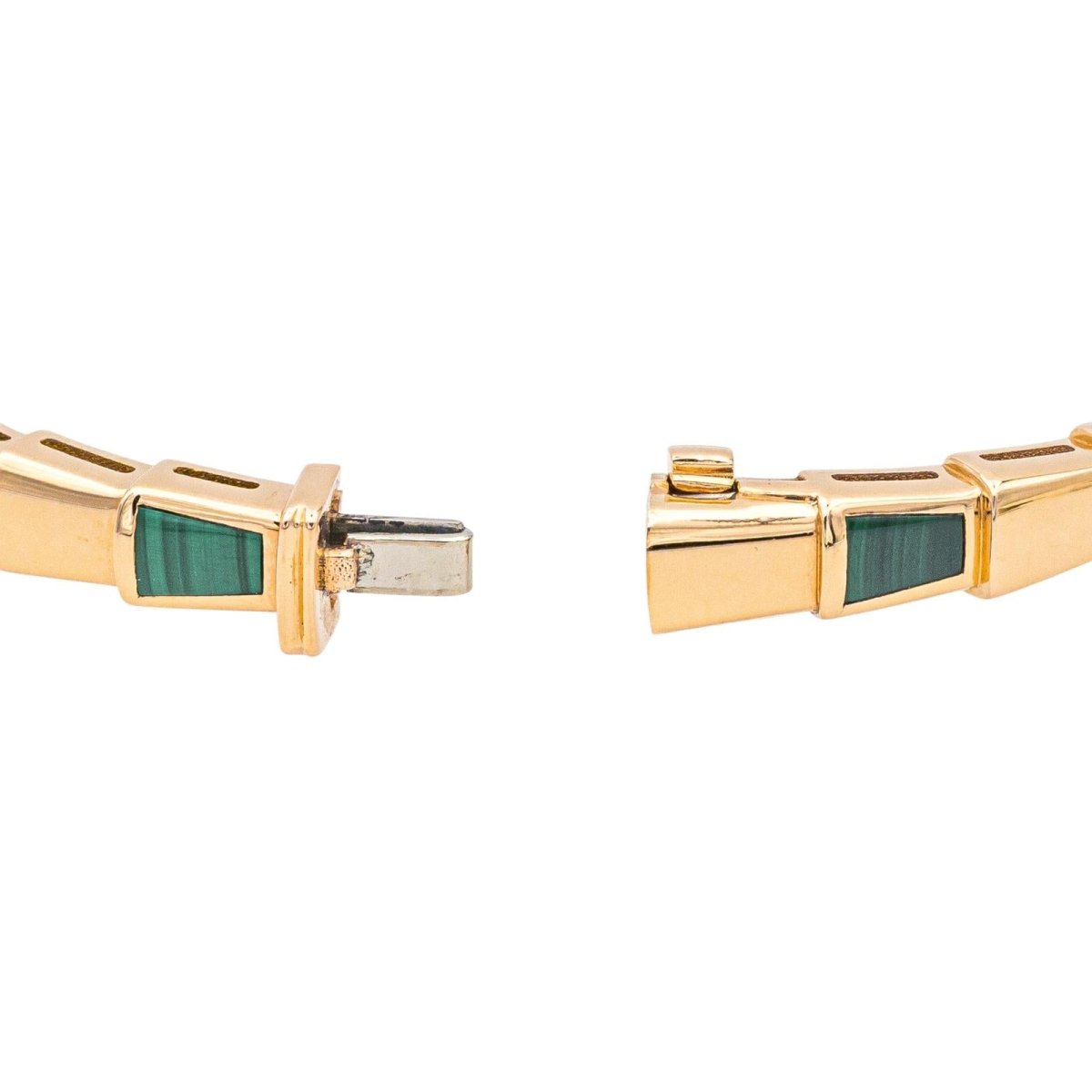 Bulgari Bracelet Serpenti Or rose Malachite - Maison Eloe