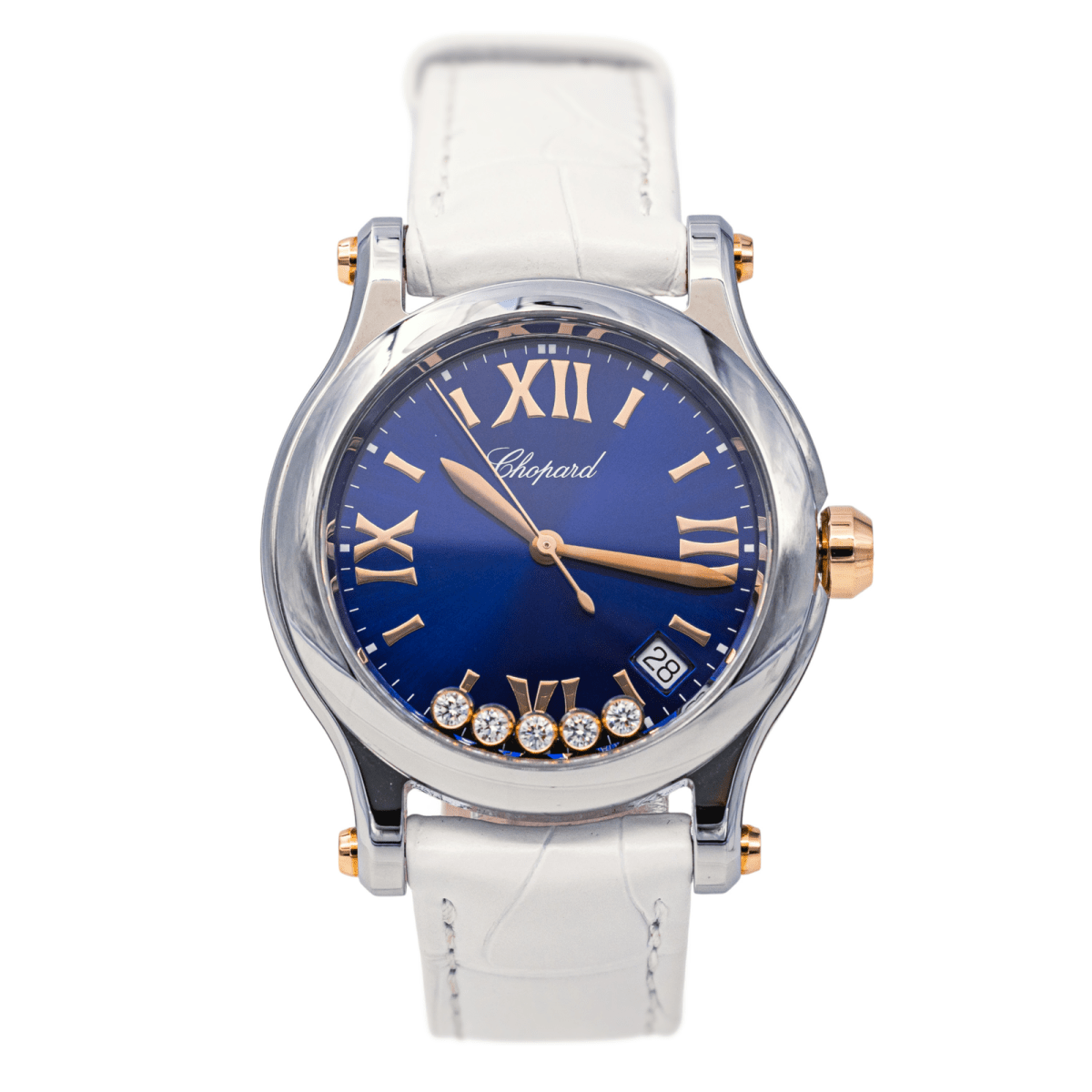 Chopard Montre Happy sport Acier Diamant - Maison Eloe