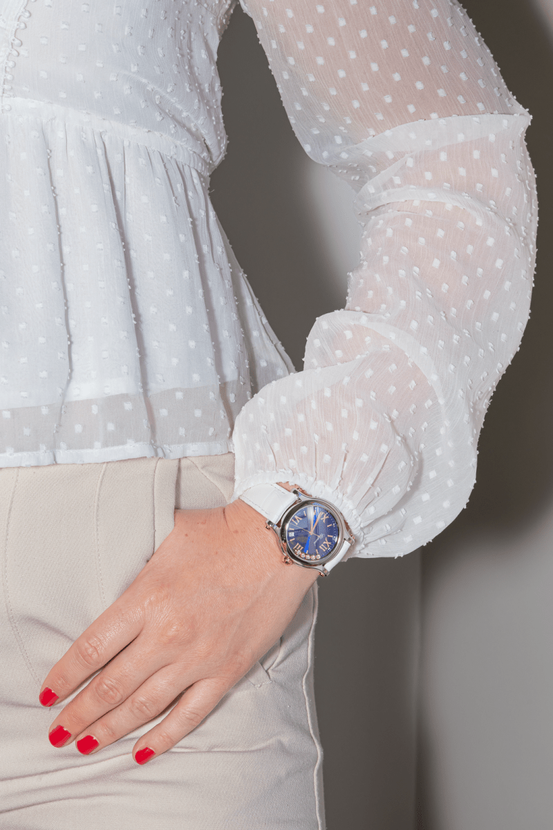 Chopard Montre Happy sport Acier Diamant - Maison Eloe