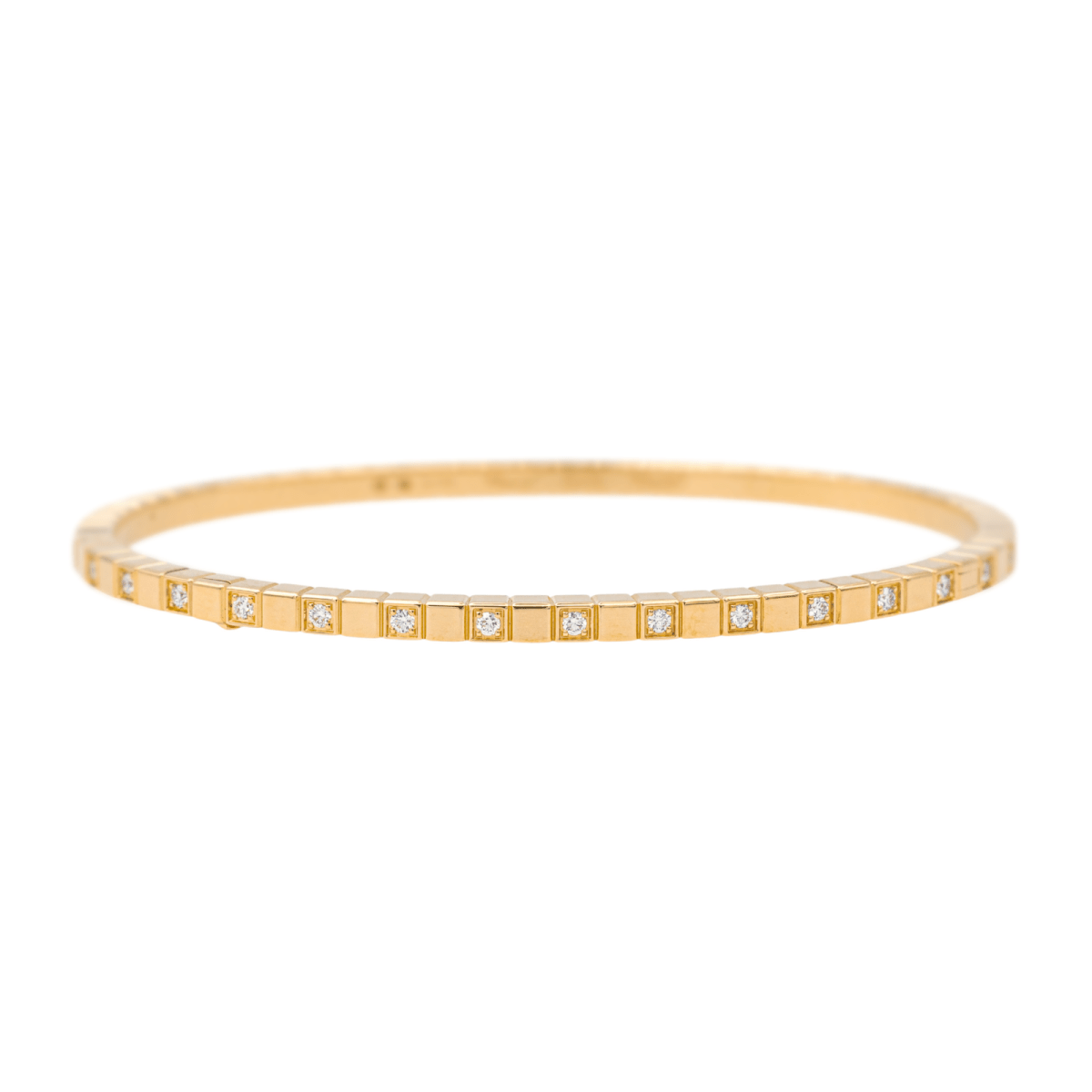 Chopard Bracelet Jonc Ice cube Or jaune Diamant - Maison Eloe
