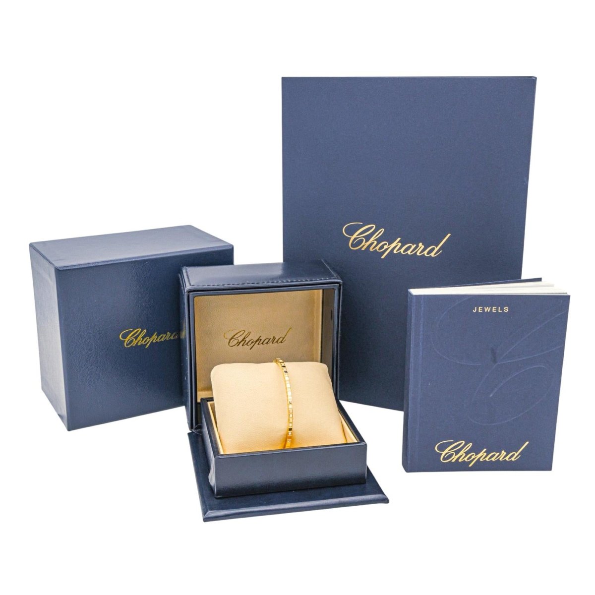 Chopard Bracelet Jonc Ice cube Or jaune Diamant - Maison Eloe