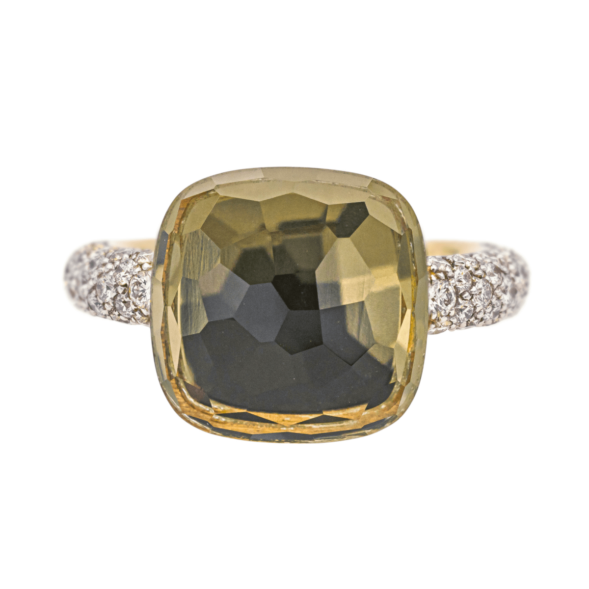 Pomellato Bague Nudo Or rose Prasiolite - Maison Eloe