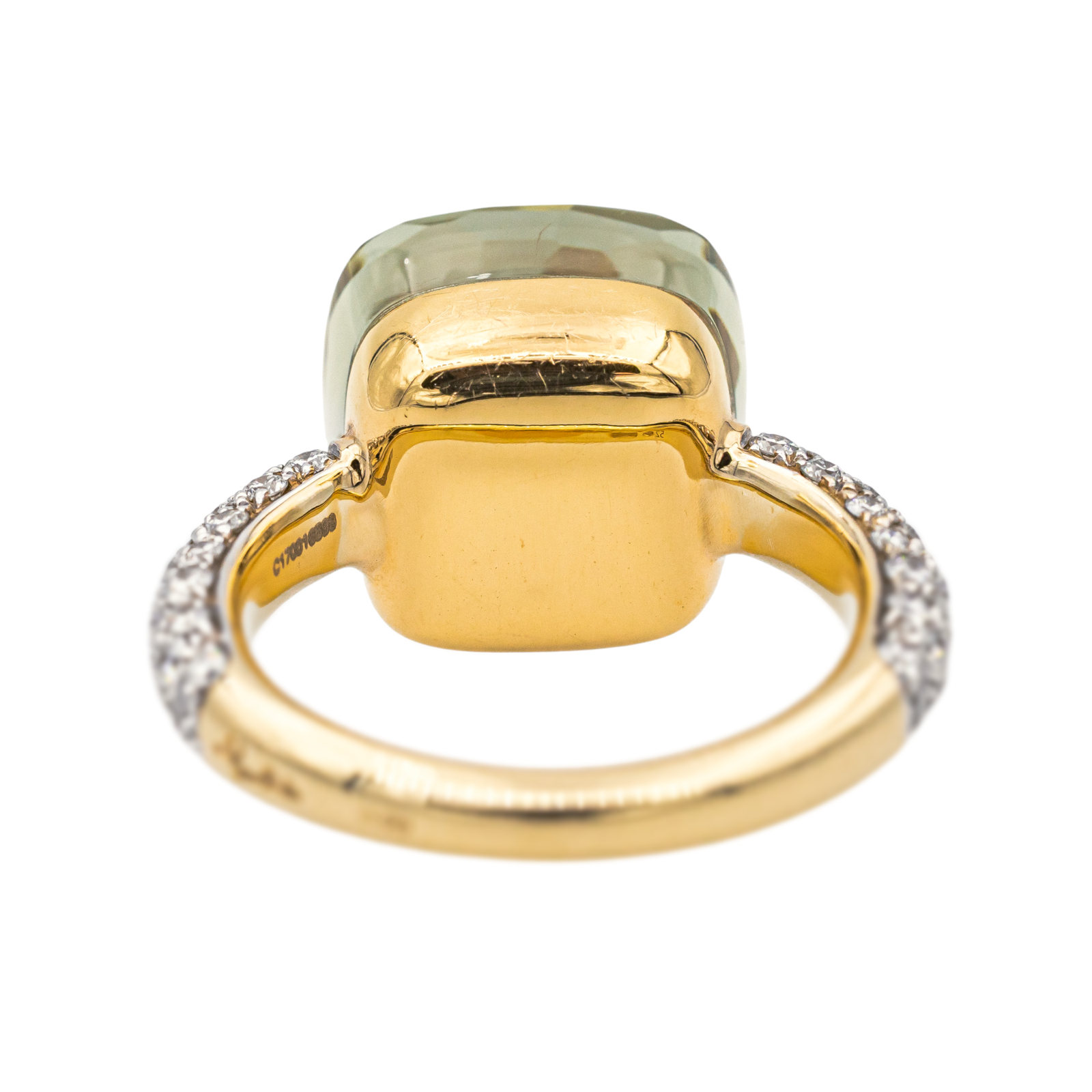 Pomellato Bague Nudo Or rose Prasiolite