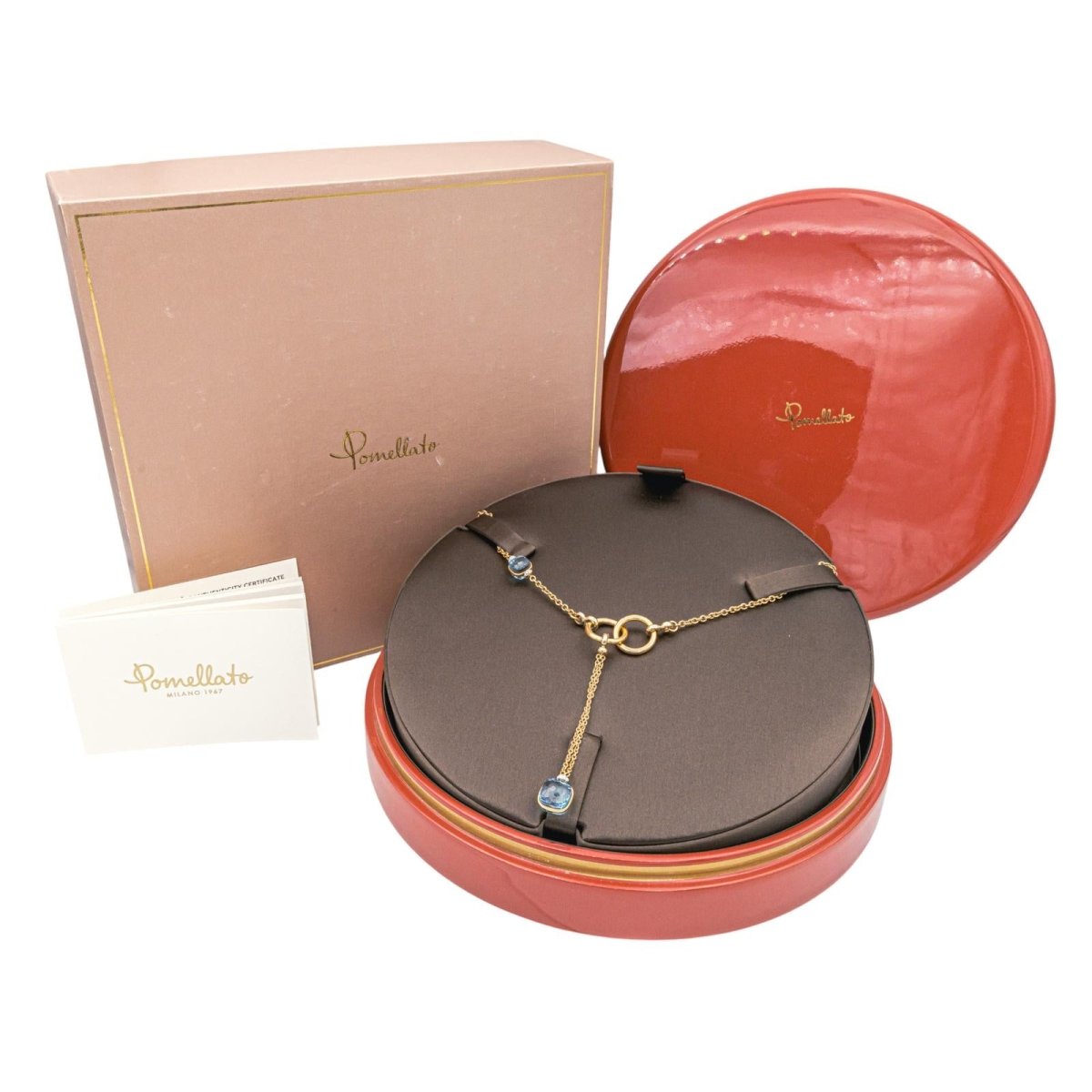 Pomellato Collier Nudo Or rose Topaze - Maison Eloe
