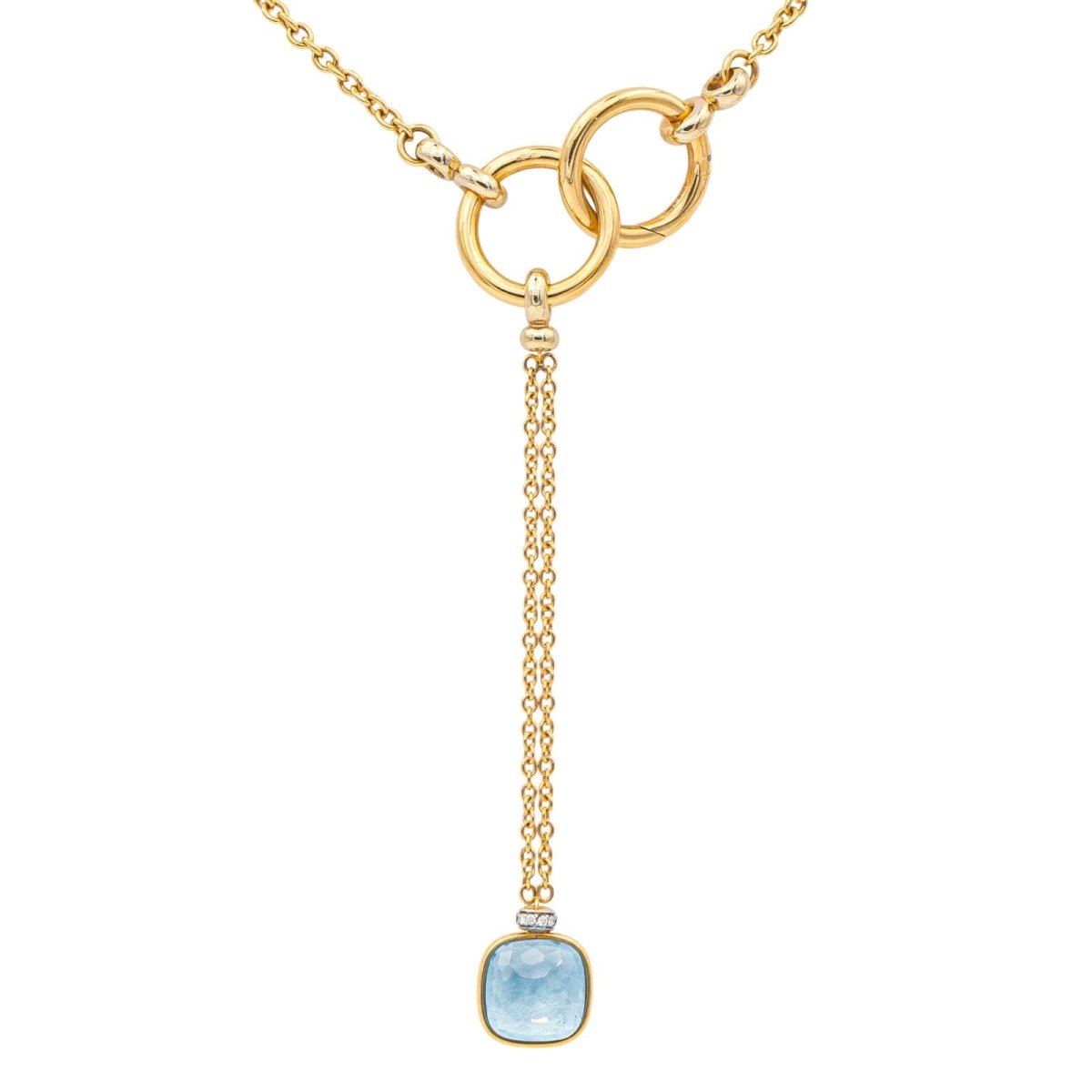 Pomellato Collier Nudo Or rose Topaze - Maison Eloe