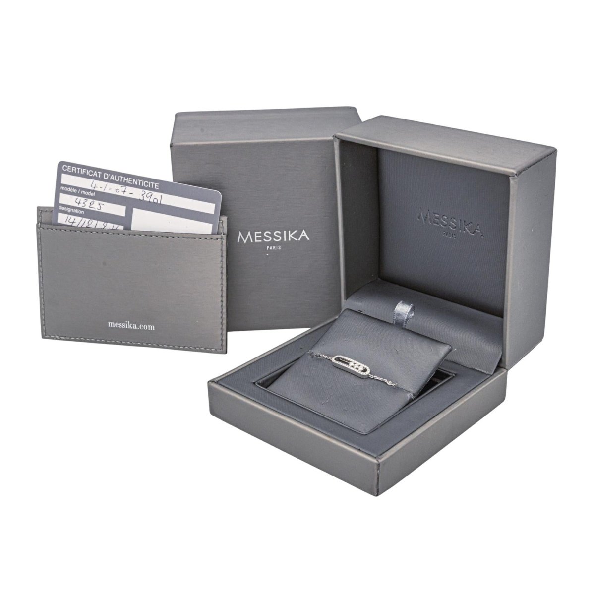 Messika Bracelet Baby Move Or blanc Diamant - Maison Eloe