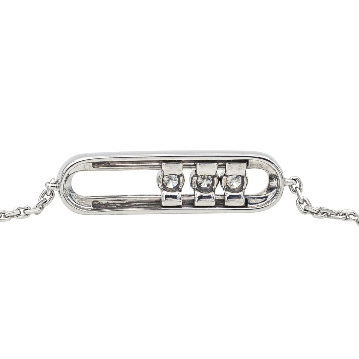 Messika Bracelet Baby Move Or blanc Diamant - Maison Eloe