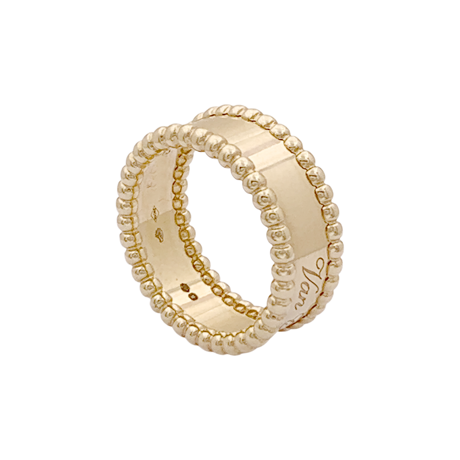 Bague Van Cleef & Arpels, "Perlée signature", or jaune.