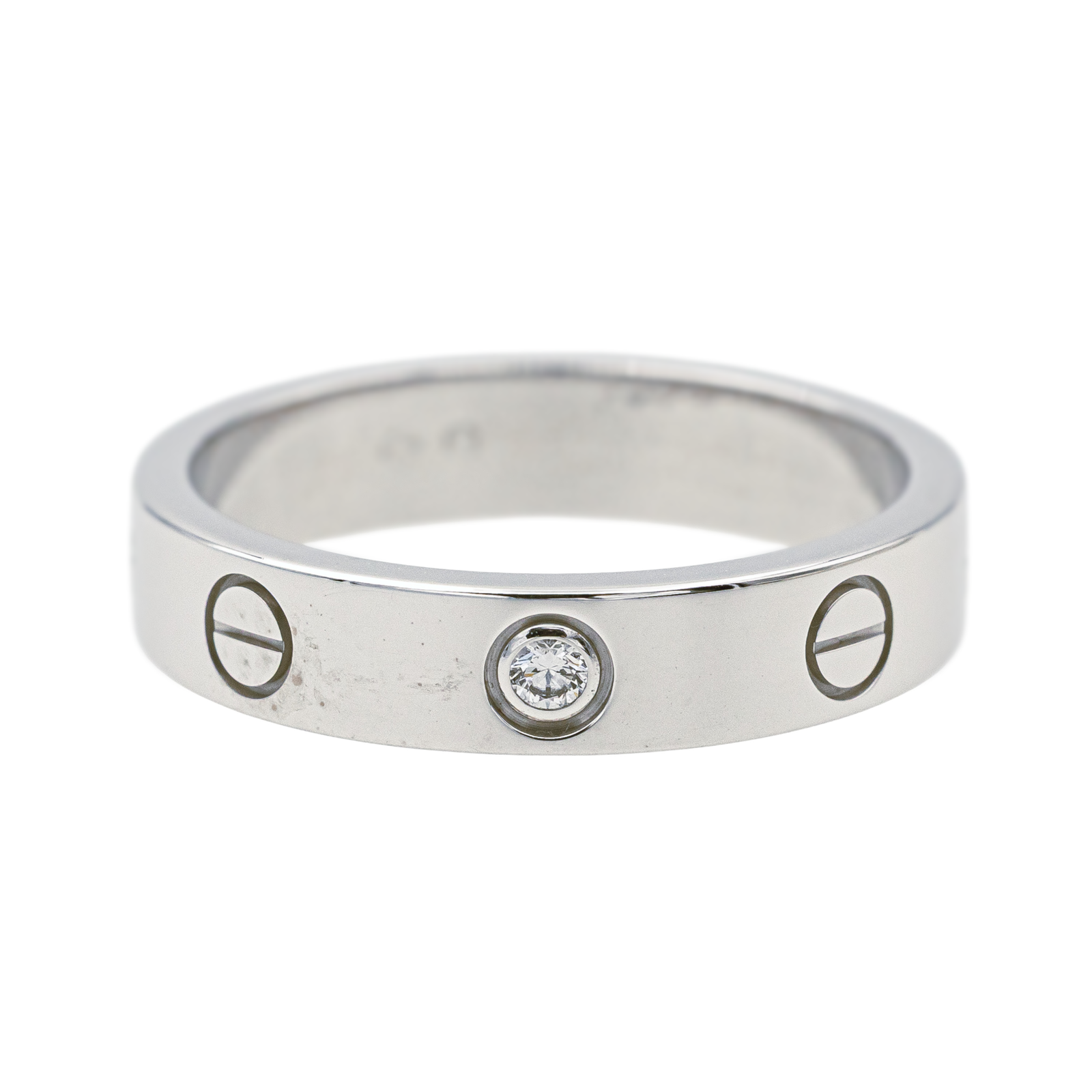 Cartier Bague Alliance Love Or blanc Diamant