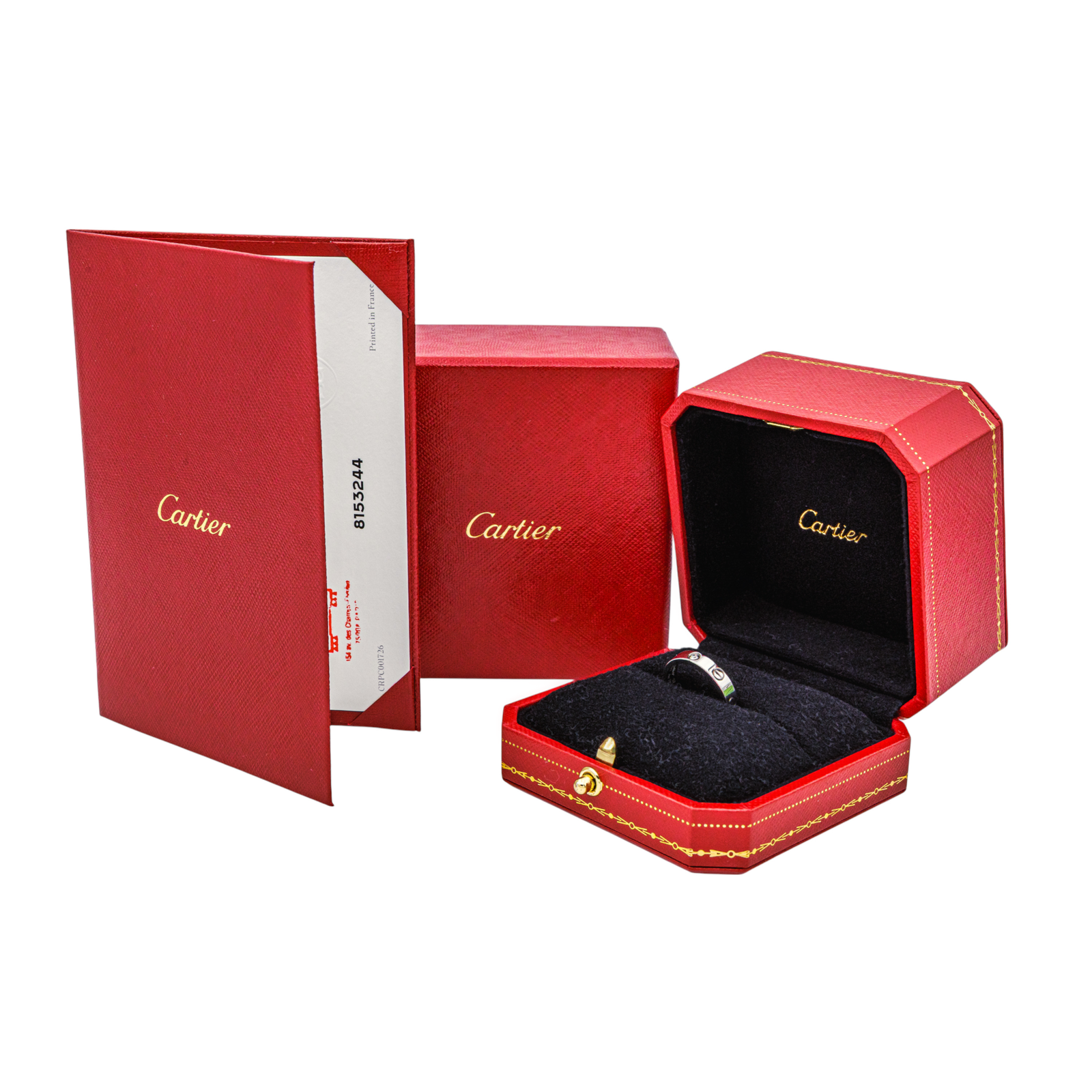 Cartier Bague Alliance Love Or blanc Diamant