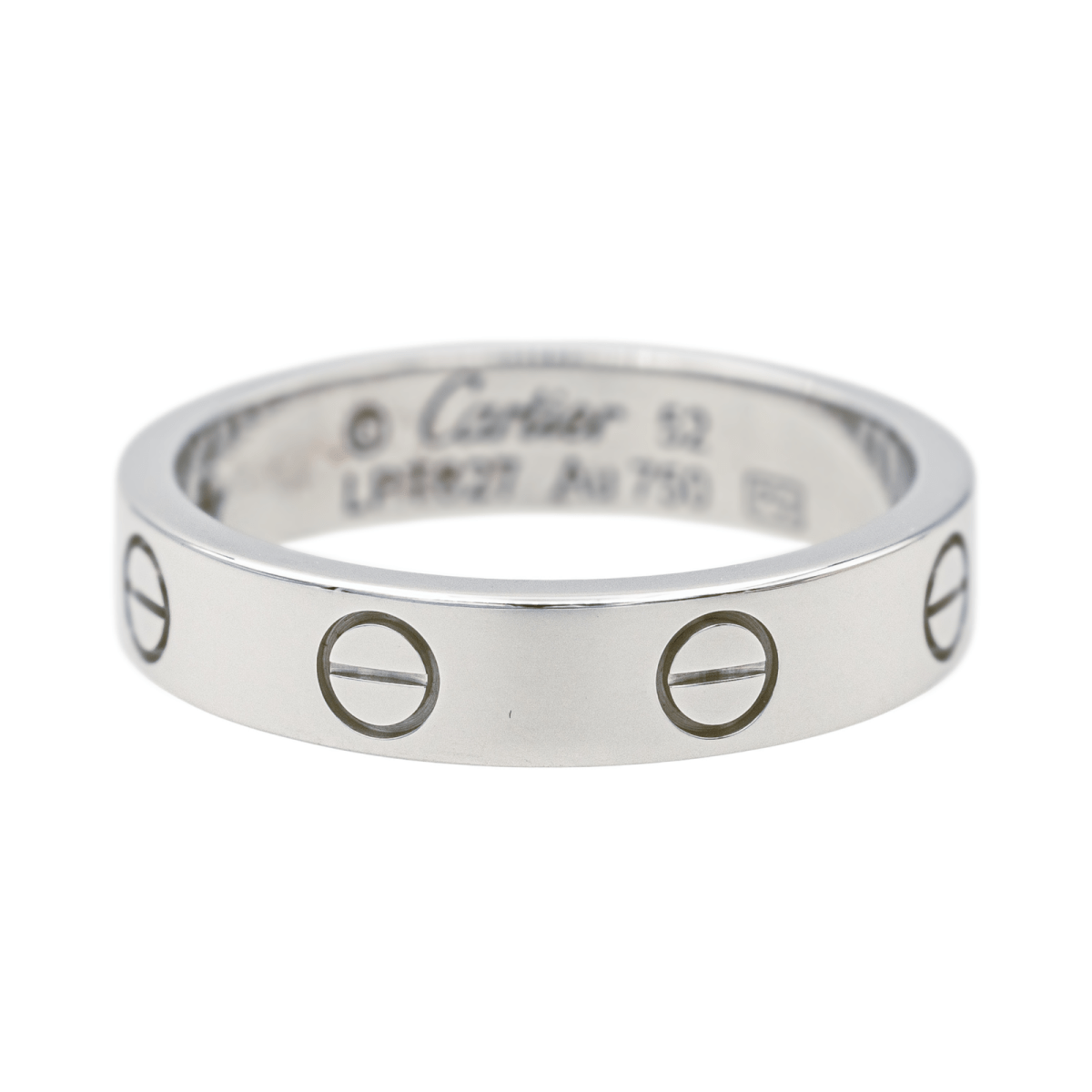 Cartier Bague Alliance Love Or blanc Diamant - Maison Eloe