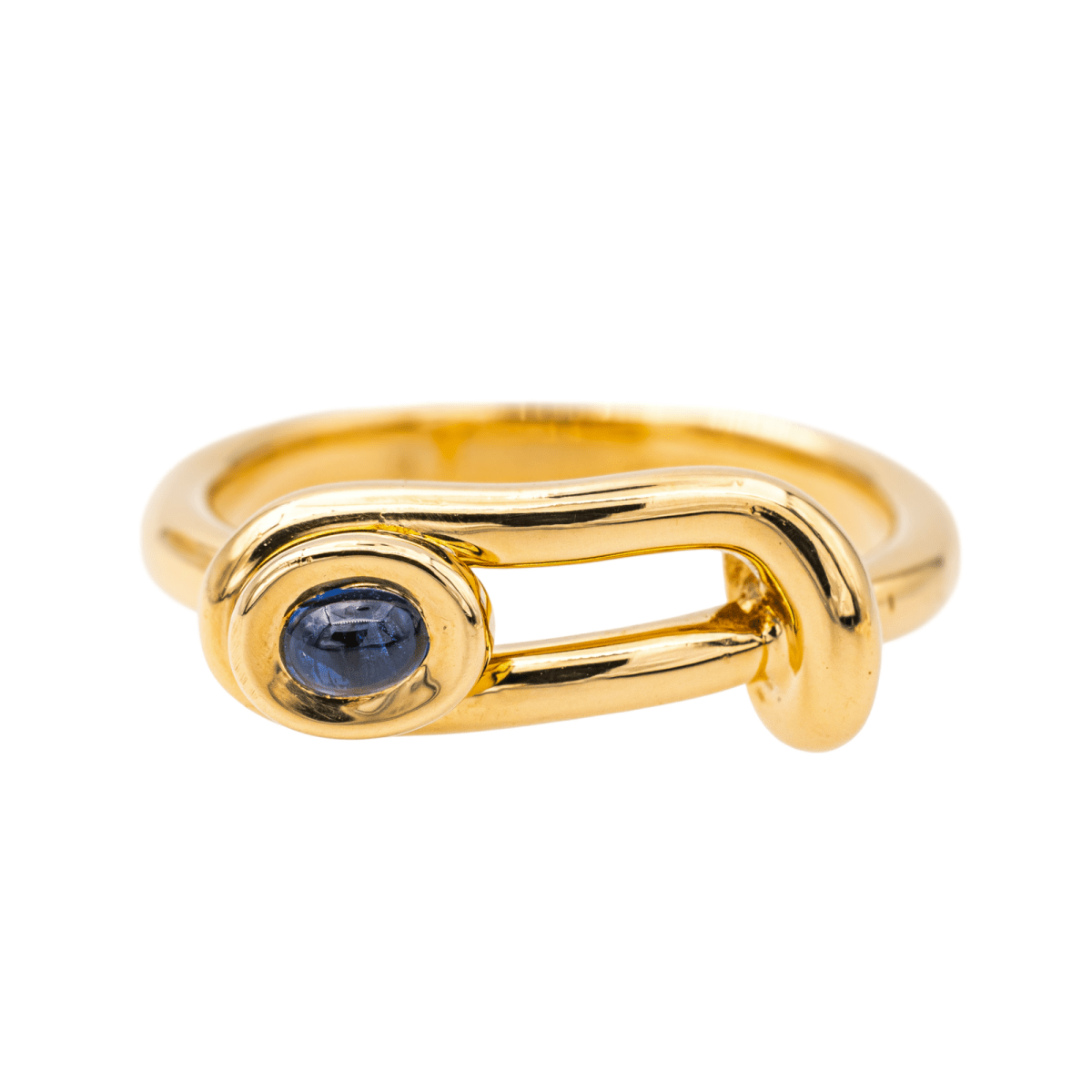 Hermès Bague Or jaune Saphir - Maison Eloe